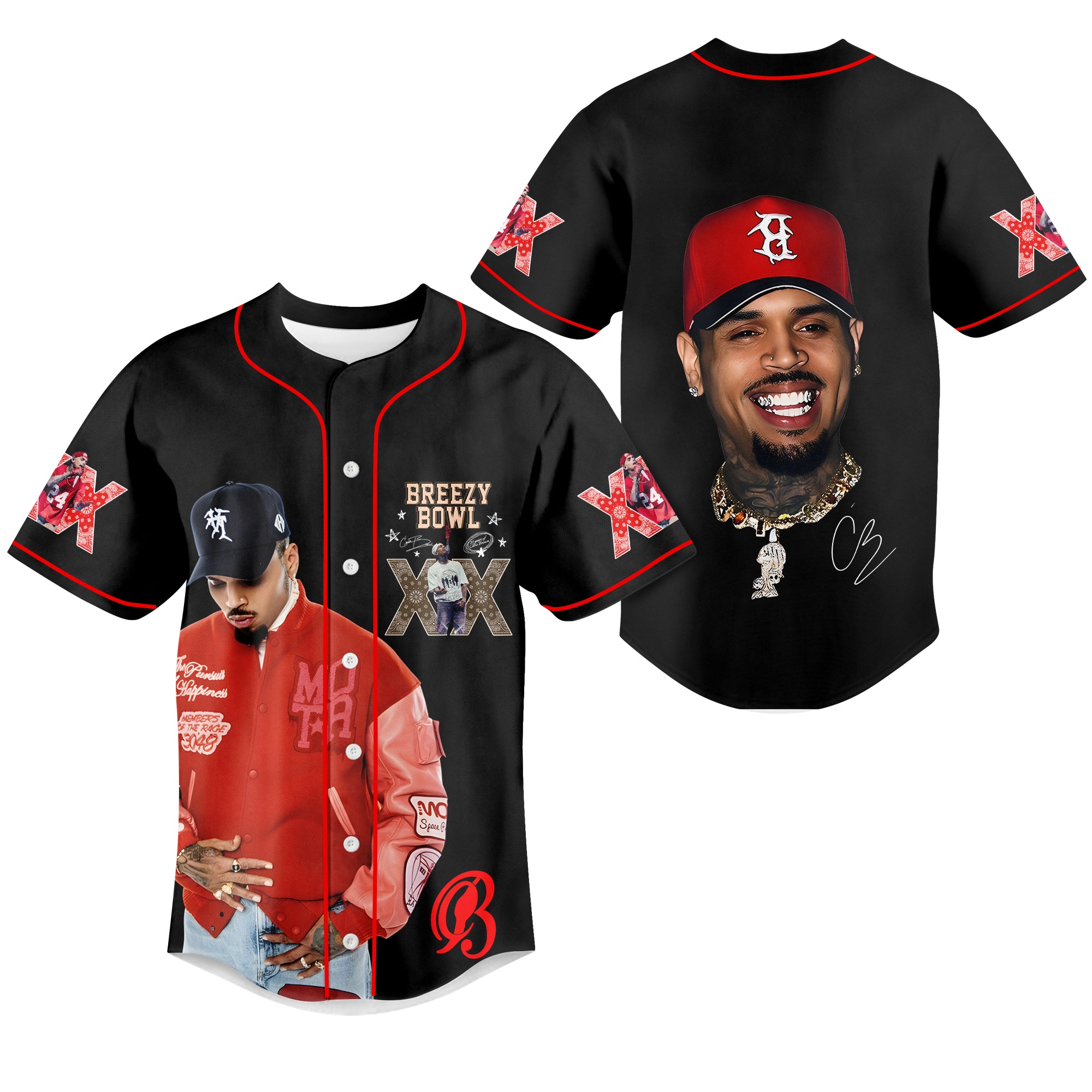 Chris Brown X Breezy Bowl Xx Personalized Baseball Jersey For Fans