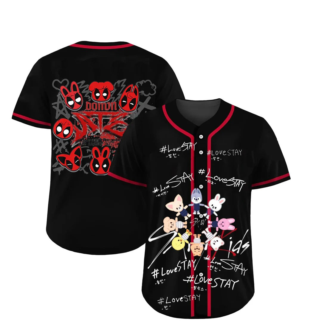 Stray Kids World Tour Love Personalized Baseball Jersey For Fans