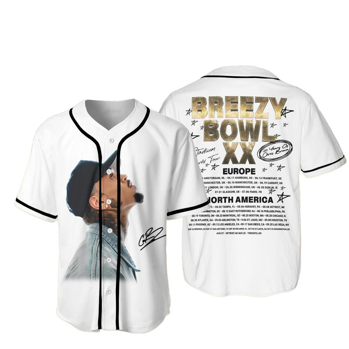 Chris Brown X Breezy Bowl Xx Personalized Baseball Jersey For Fans