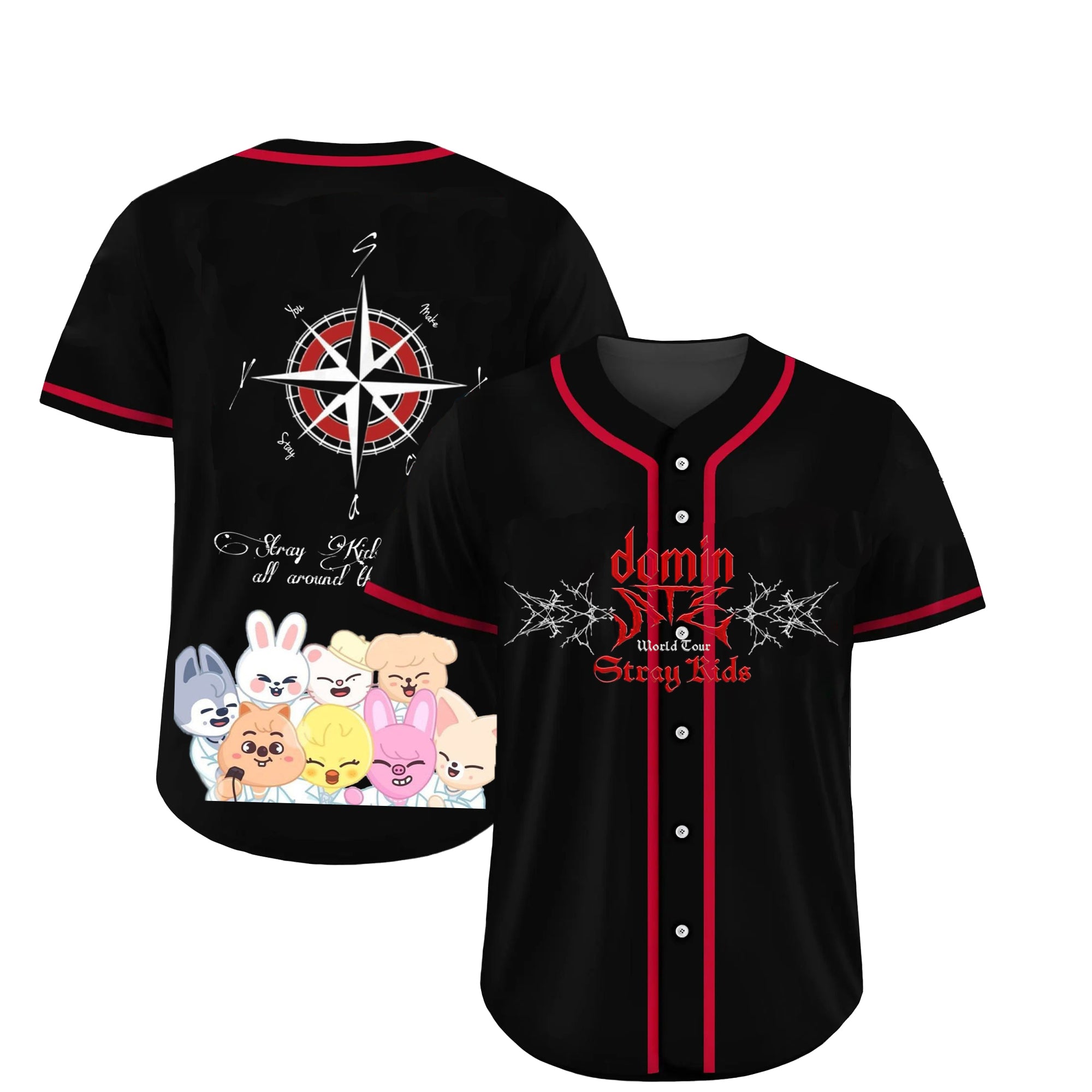 Dominate Stray Kids Personalized Baseball Jersey For Fans