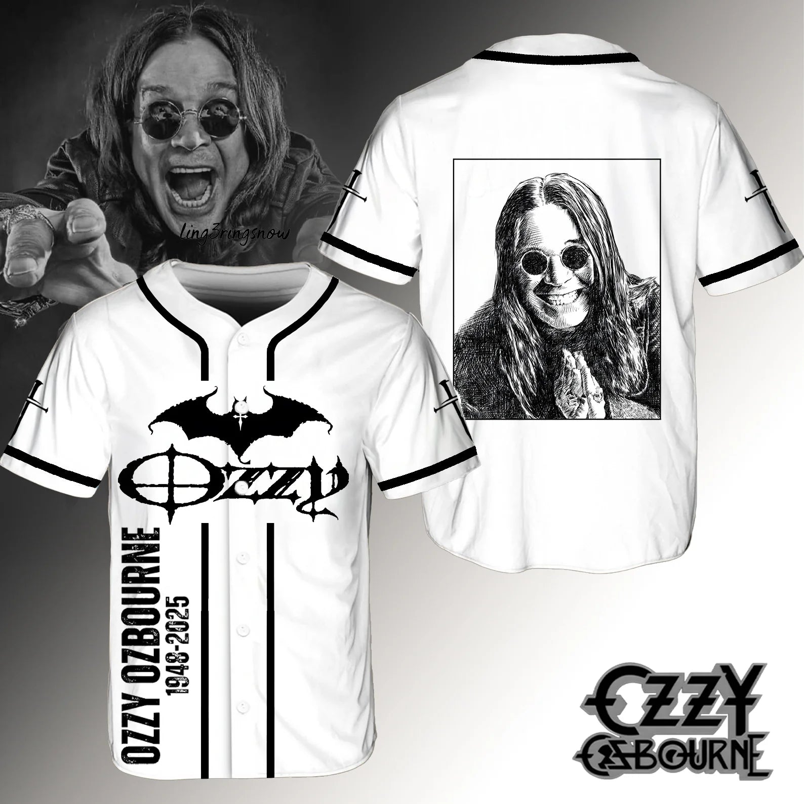Ozzy Osbourne Personalized Baseball Jersey For Fans