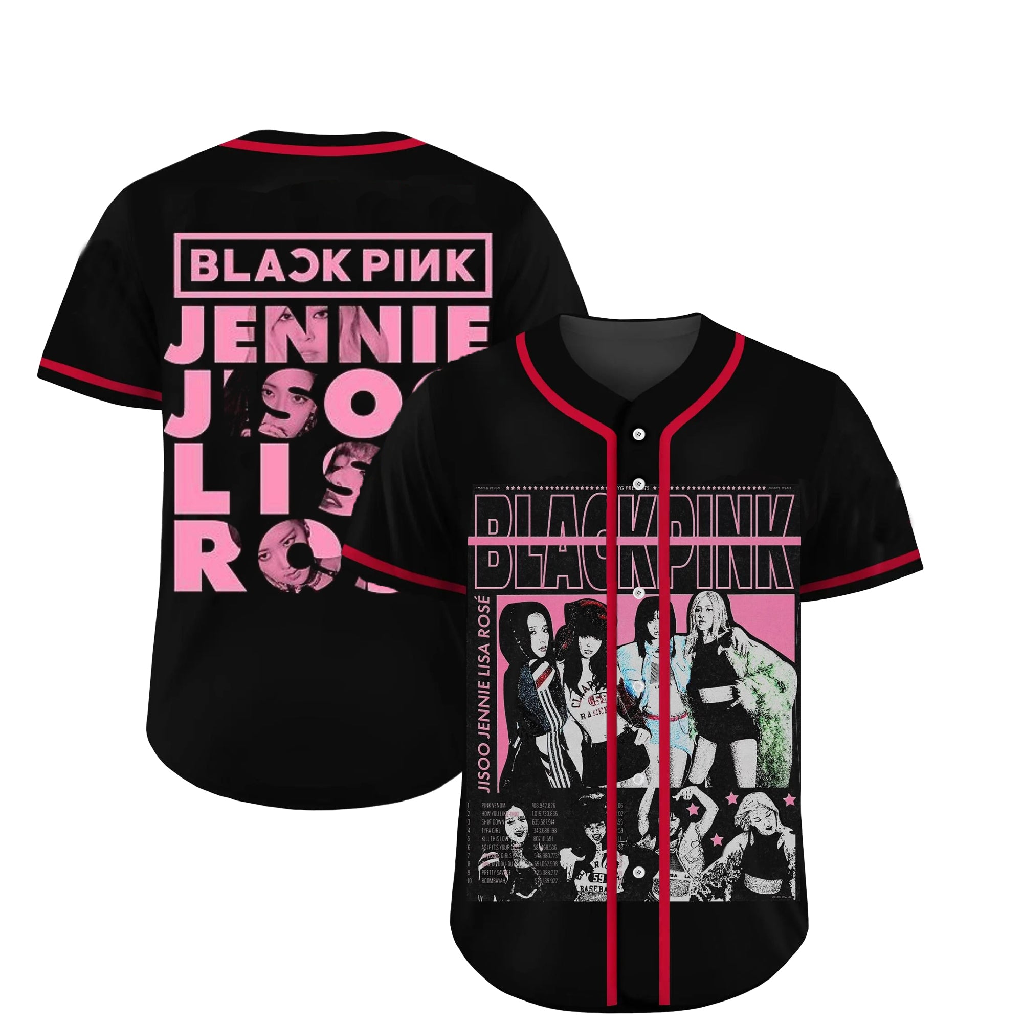 Blackpink Personalized Baseball Jersey For Fans