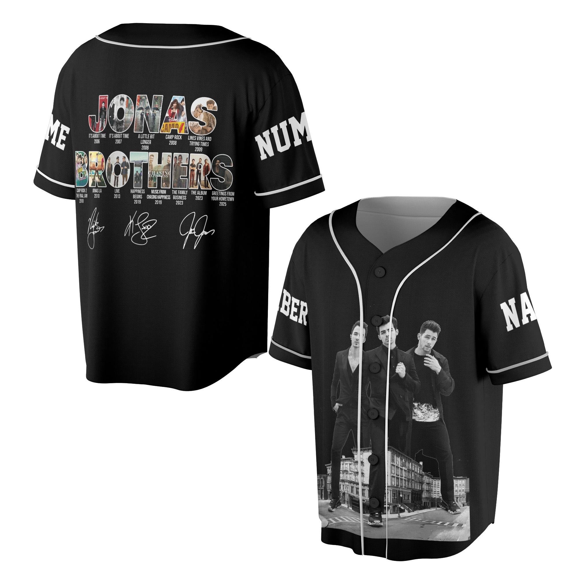 Jonas Brothers Personalized Baseball Jersey For Fans