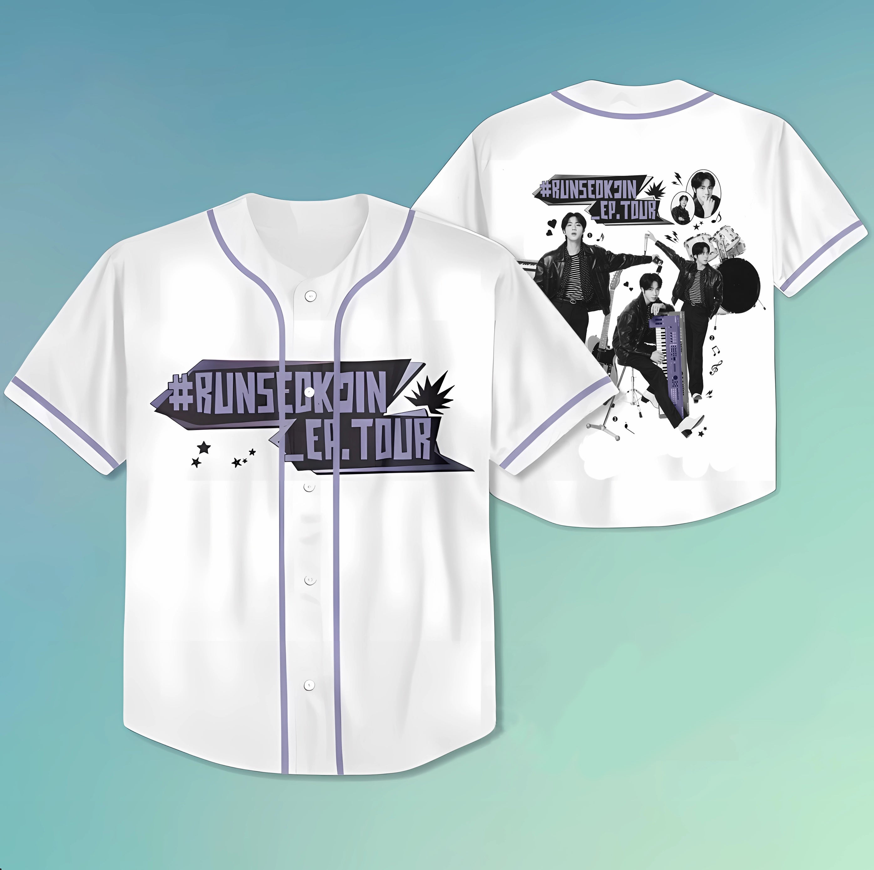 Jin Run Seokjin Ep Tour Personalized Baseball Jersey For Fans