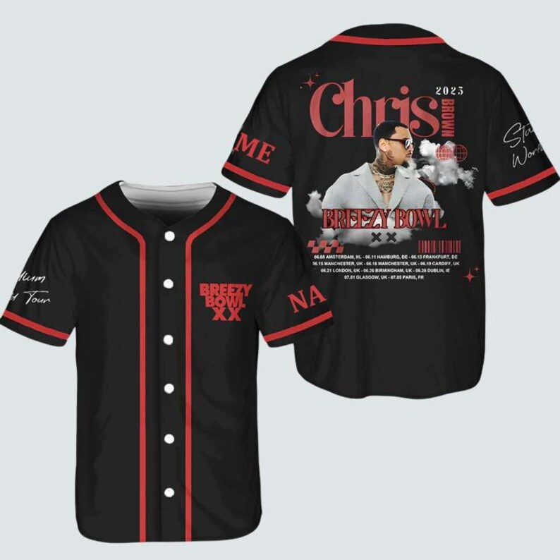 Chris Brown X Breezy Bowl Xx Personalized Baseball Jersey For Fans