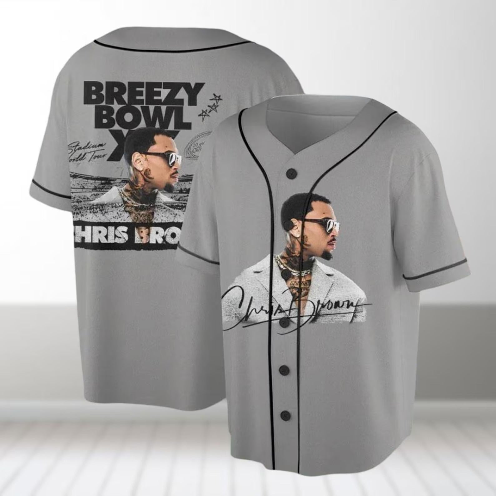 Chris Brown X Breezy Bowl Xx Personalized Baseball Jersey For Fans