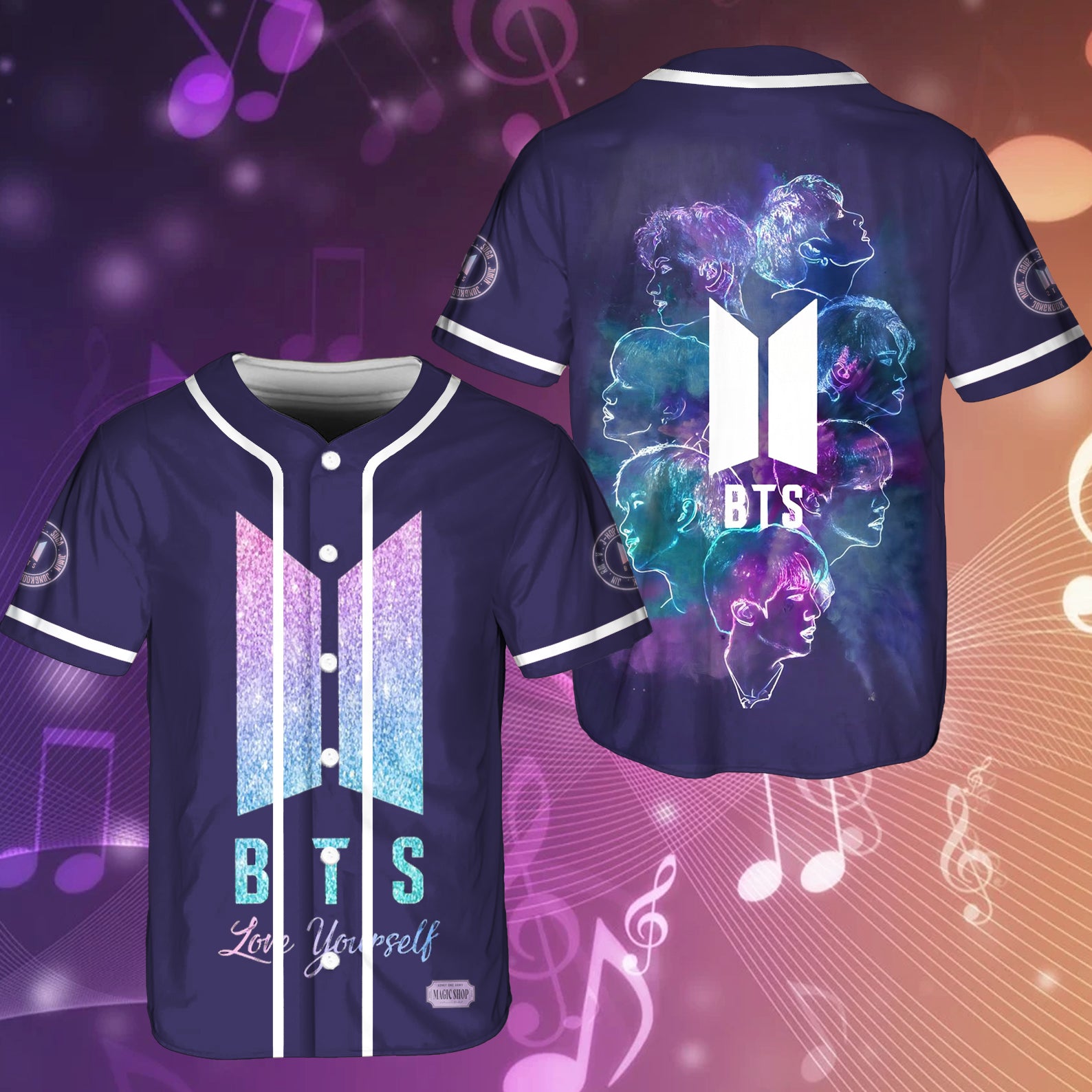 Bts Love Yourself Personalized Baseball Jersey For Fans
