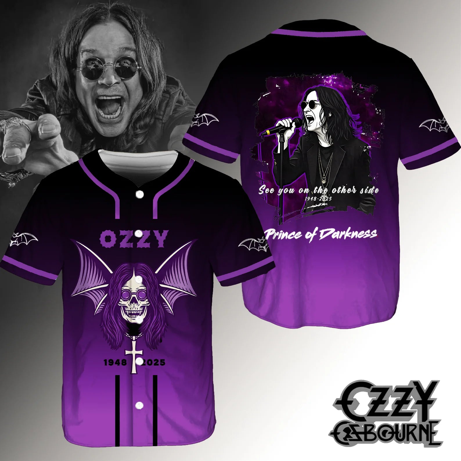Ozzy Osbourne Personalized Baseball Jersey For Fans