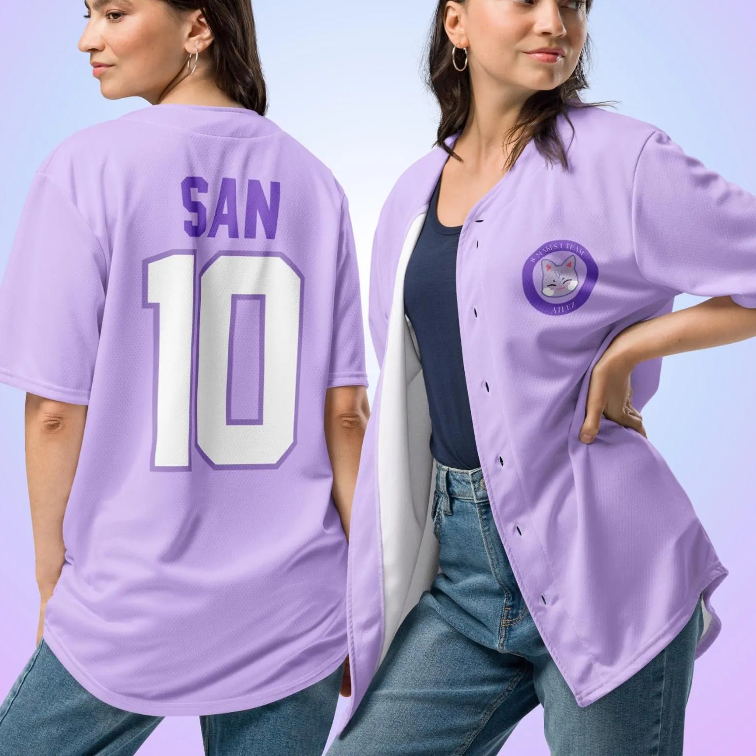 Cute Ateez Tour Personalized Baseball Jersey For Fans