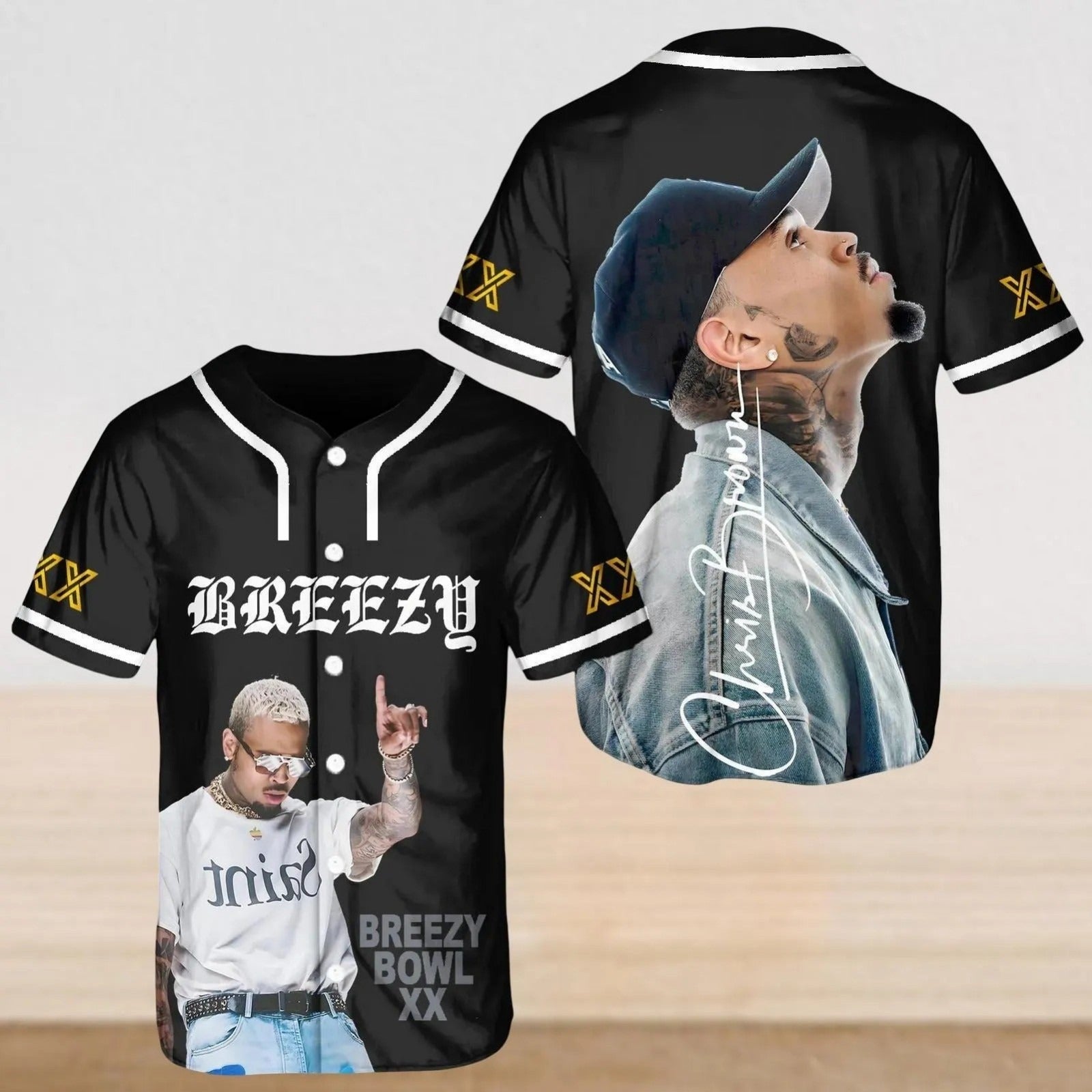 Chris Brown X Breezy Bowl Xx Personalized Baseball Jersey For Fans