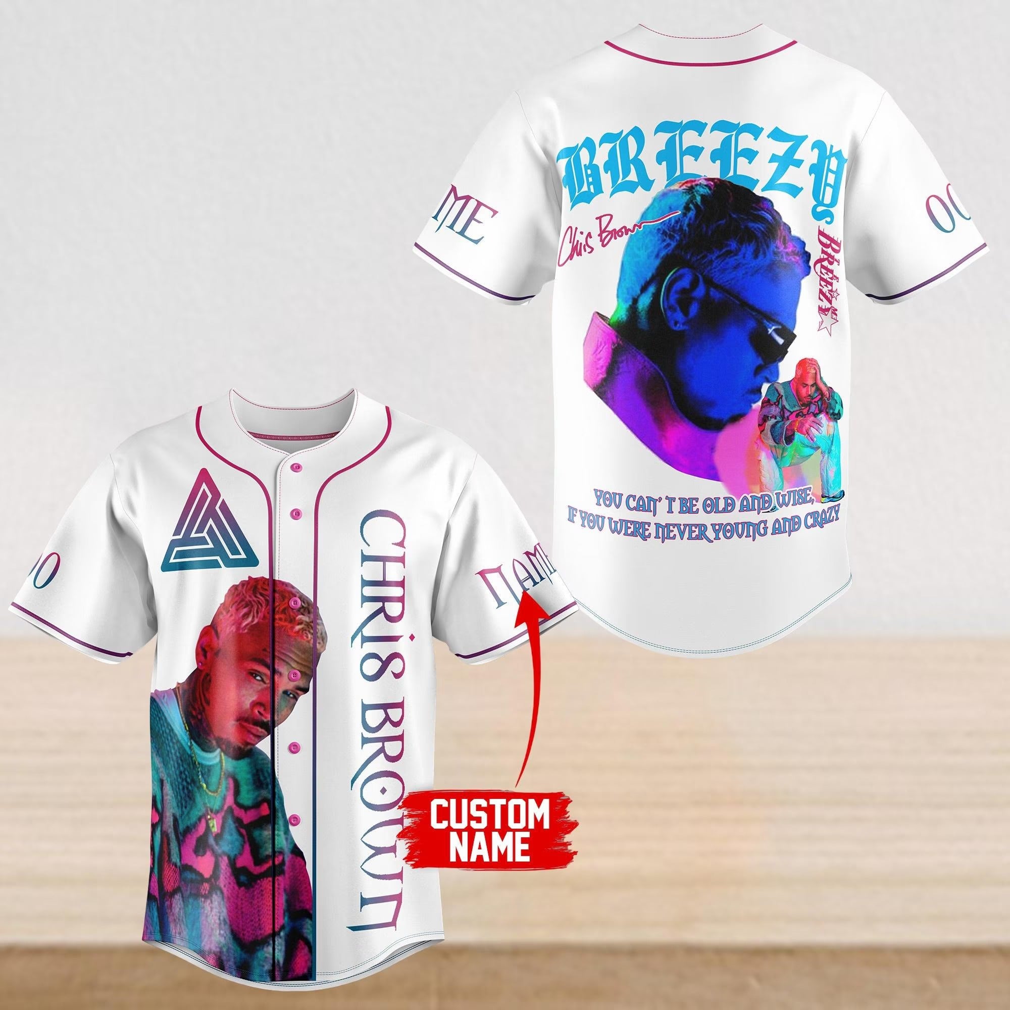 Chris Brown X Breezy Bowl Xx Personalized Baseball Jersey For Fans