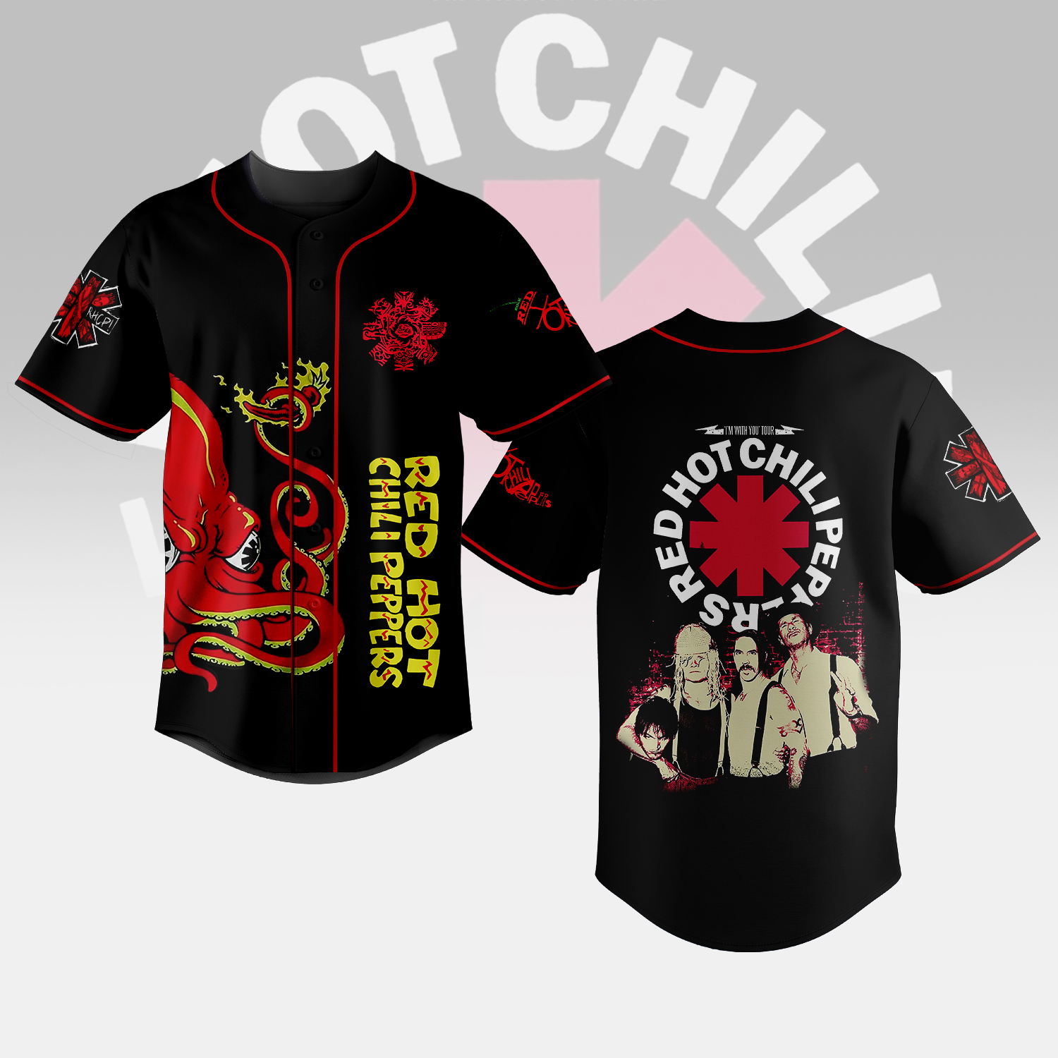 Red Hot Chili Peppers Baseball Jersey For Fans