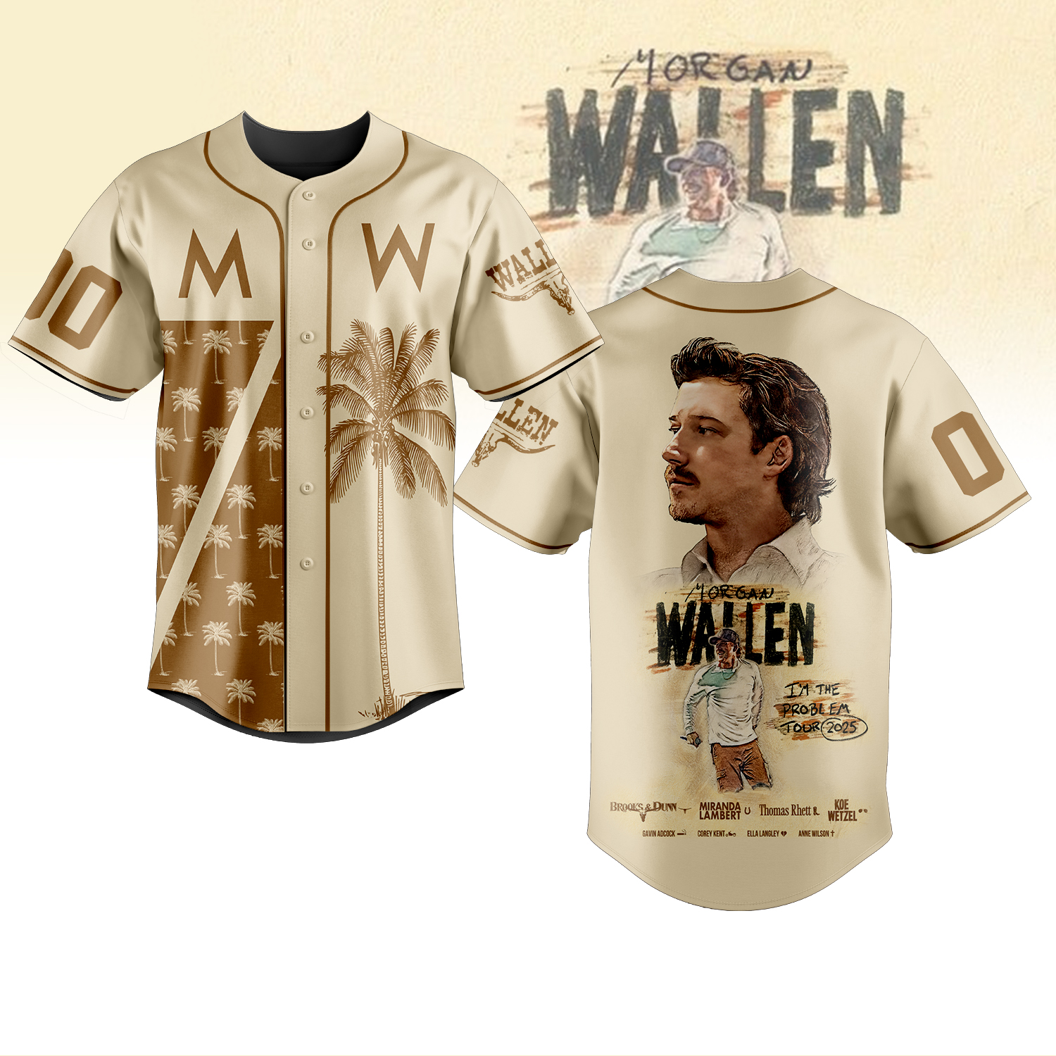 Morgan Wallen Music Personalized Baseball Jersey For Fans