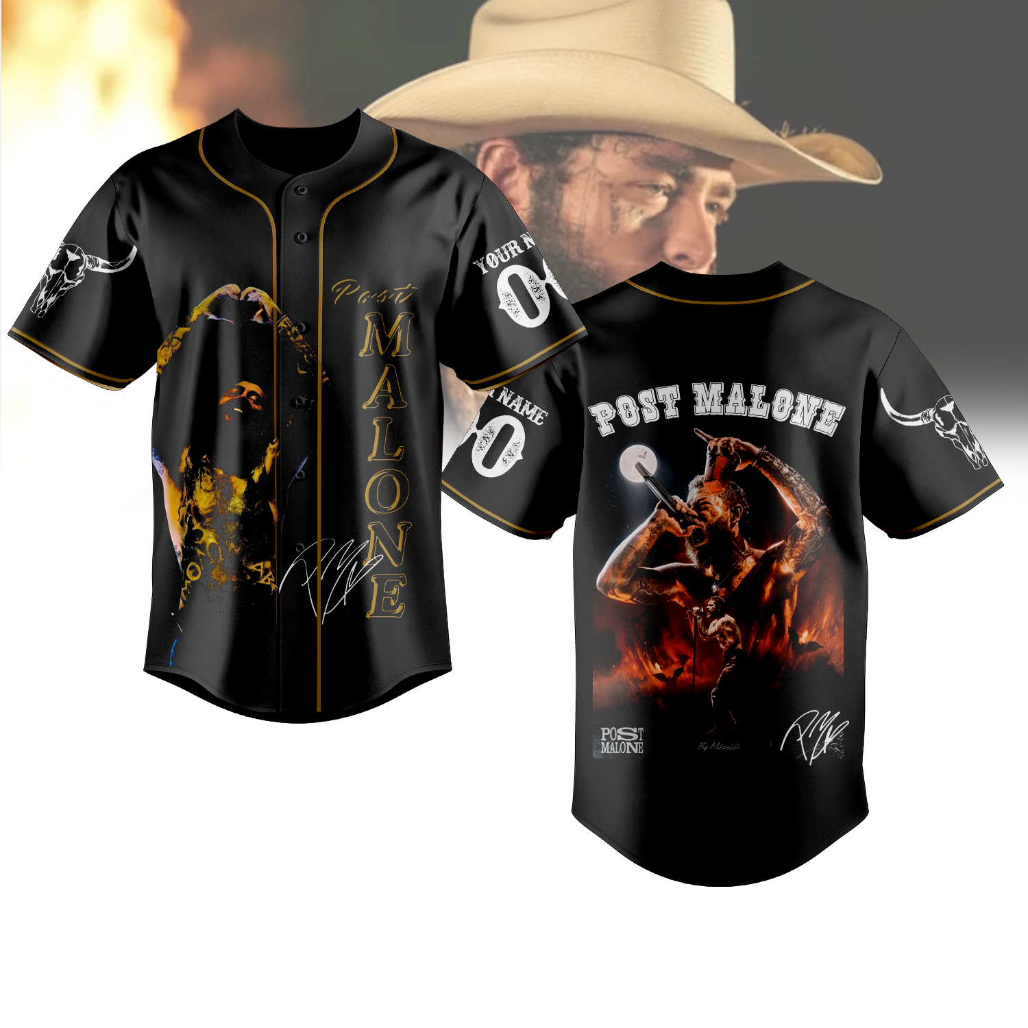 Post Malone Personalized Baseball Jersey Gift For Fans