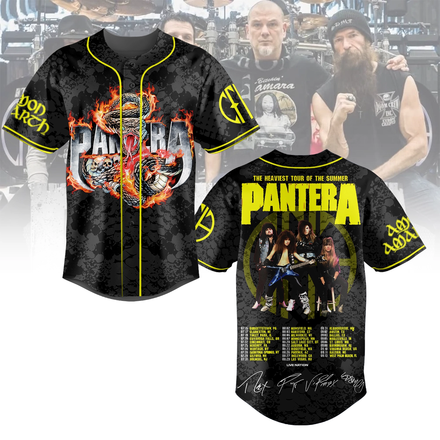 Pantera Band Baseball Jersey For Fan