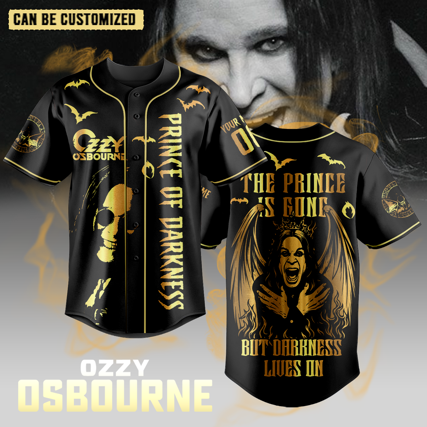 Ozzy Osbourne Personalized Baseball Jersey Gift For Fans