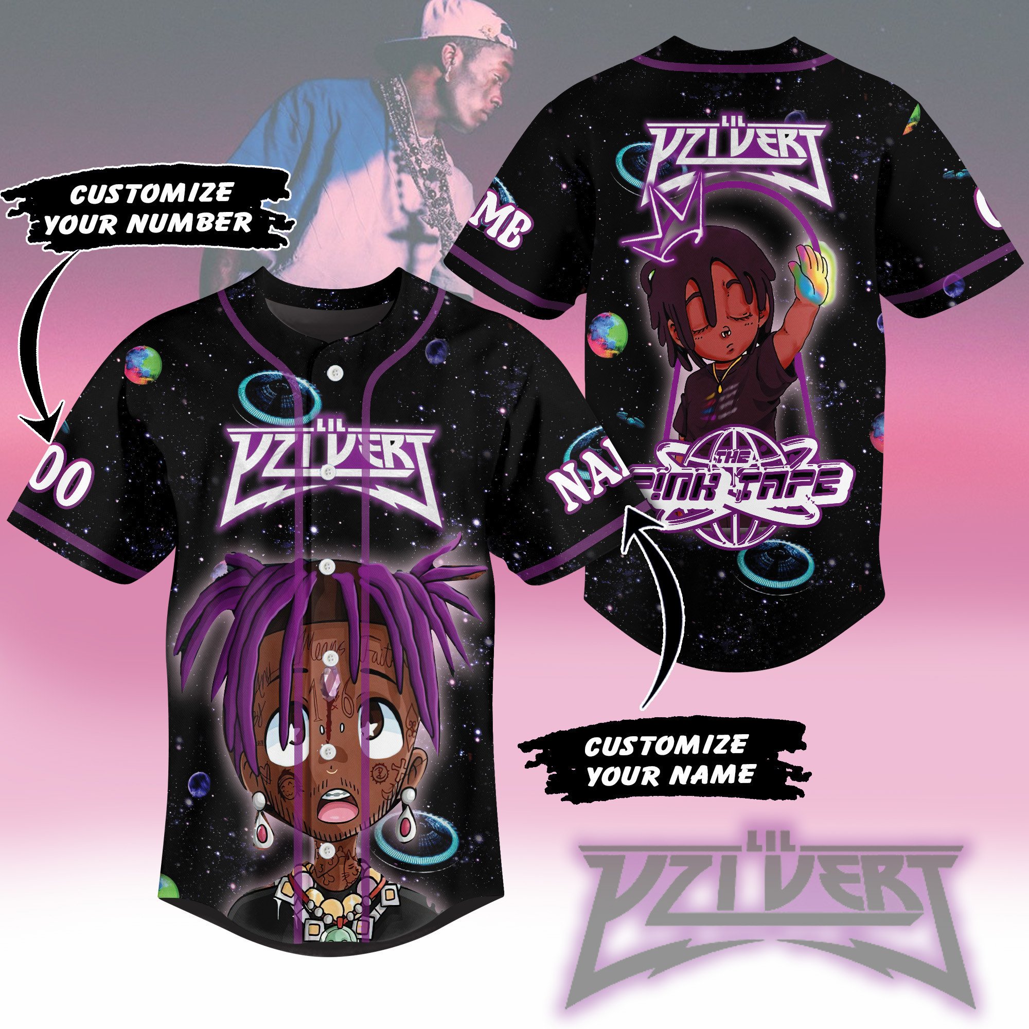 Lil Uzi Vert Baseball Jersey For Fans