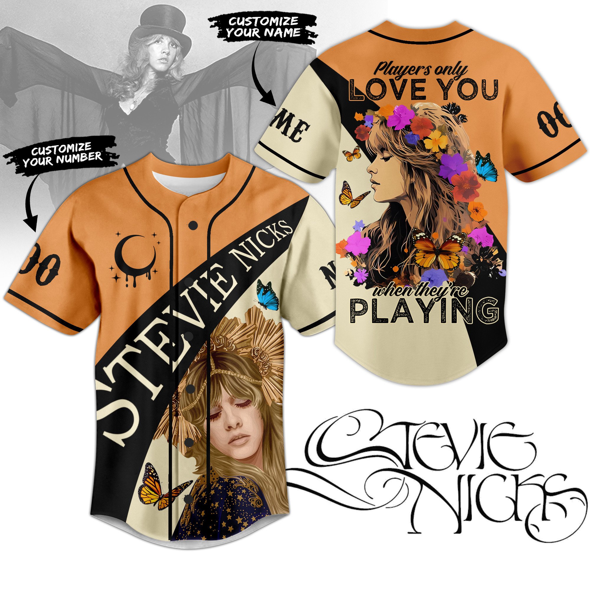 Stevie Nicks Baseball Jersey For Fans