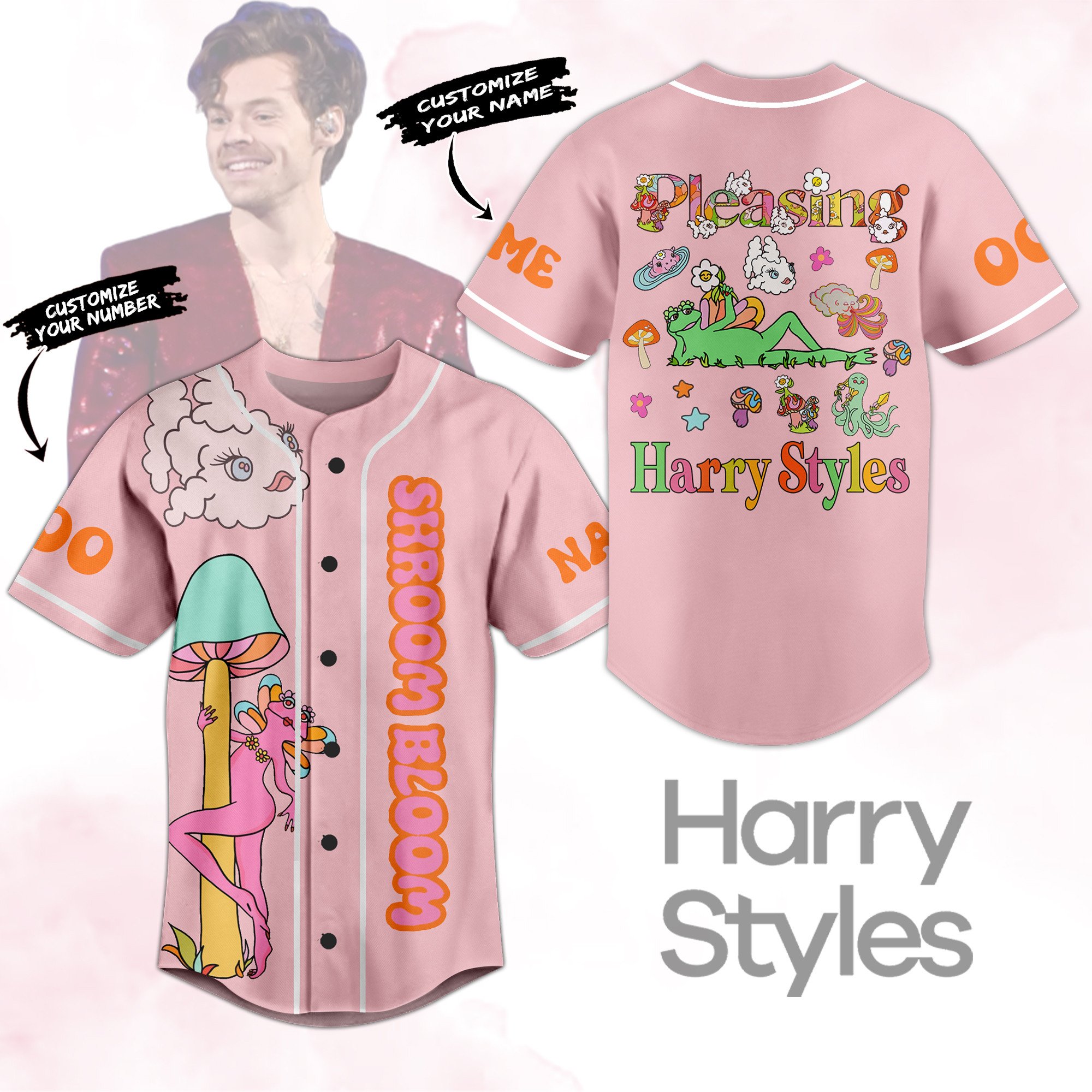 Harry Styles Baseball Jersey For Fans
