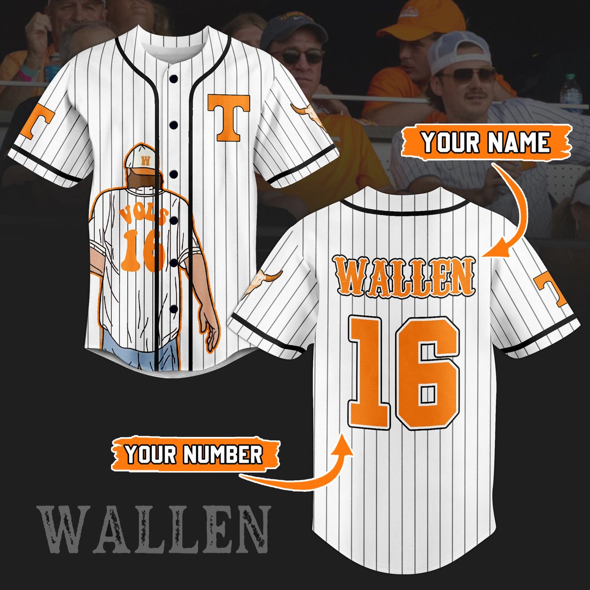 Morgan Wallen Baseball Jersey For Fans