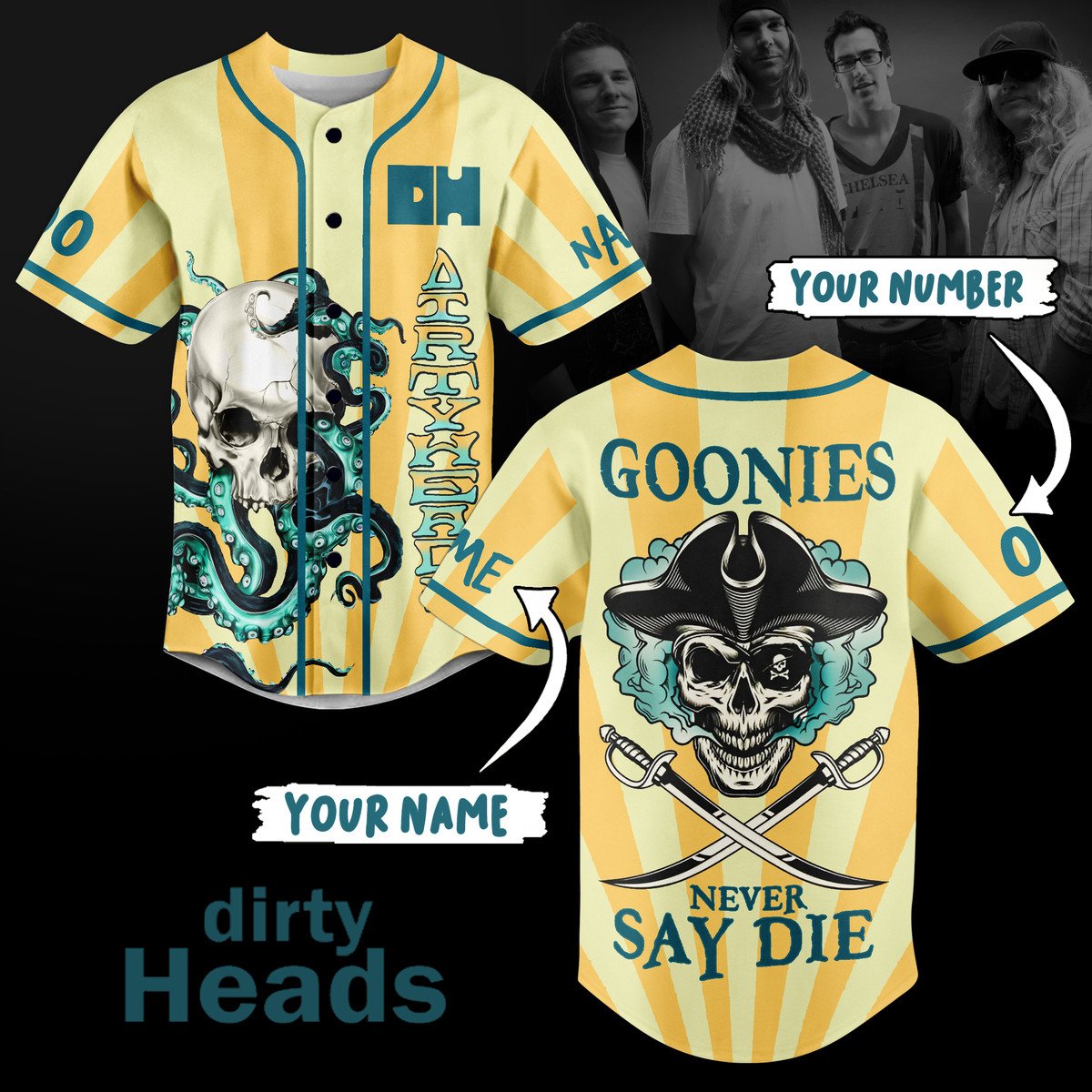 Dirty Heads Baseball Jersey For Fans