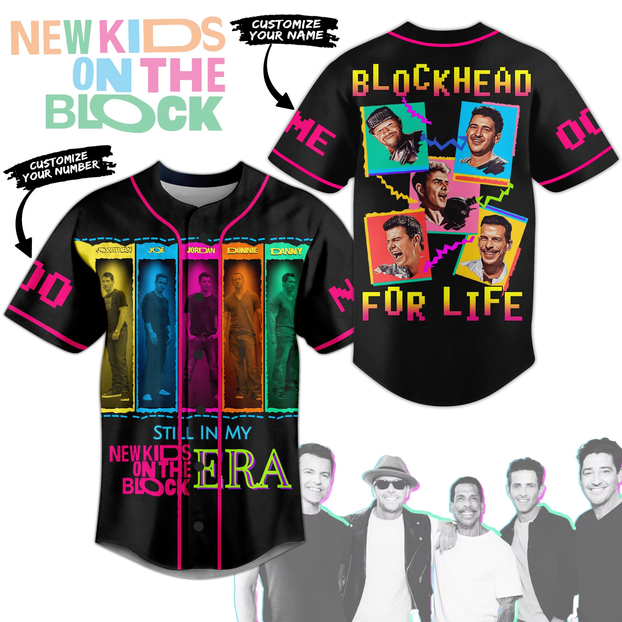New Kids On The Block Baseball Jersey For Fans