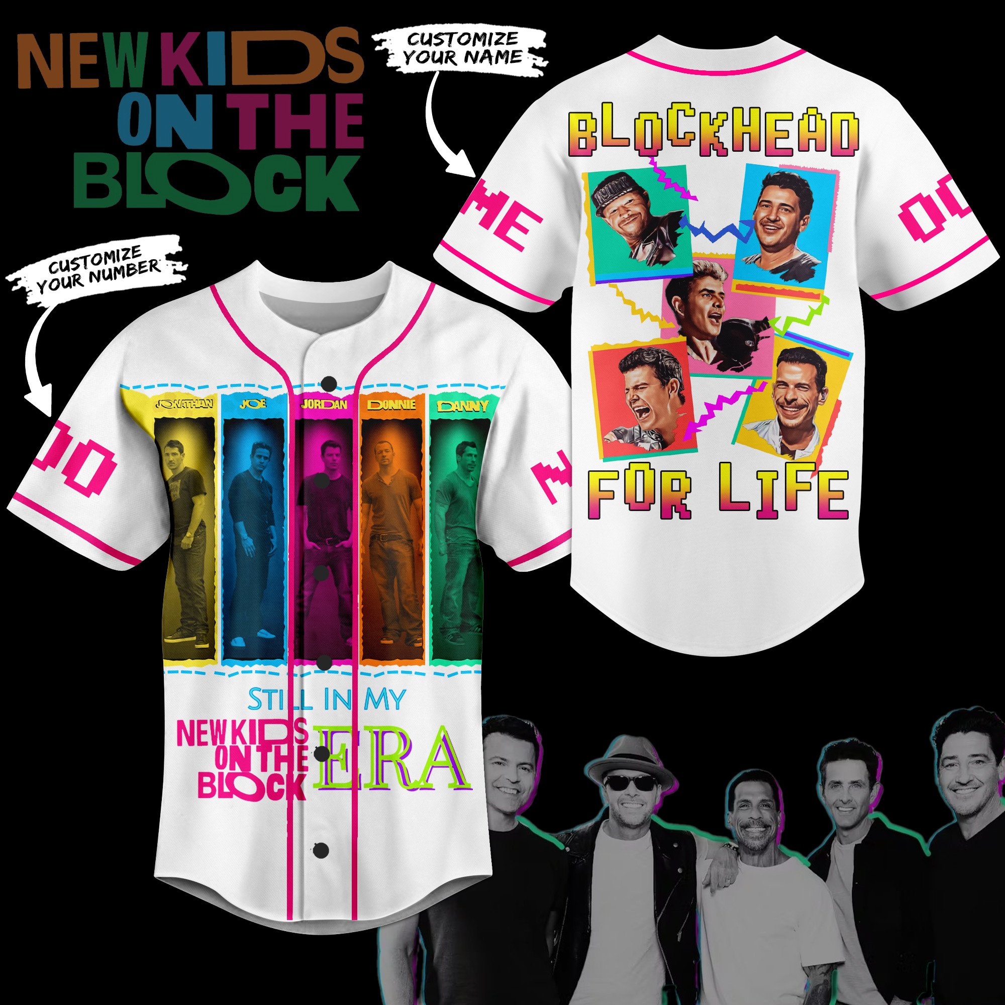 New Kids On The Block Baseball Jersey For Fans