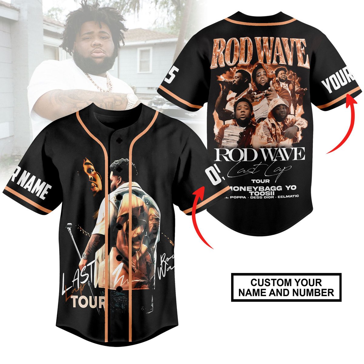Rod Wave Baseball Jersey For Fans