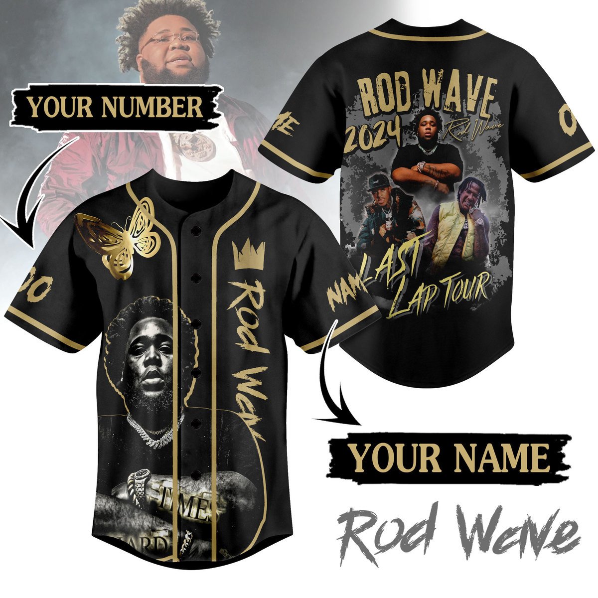Rod Wave Baseball Jersey For Fans