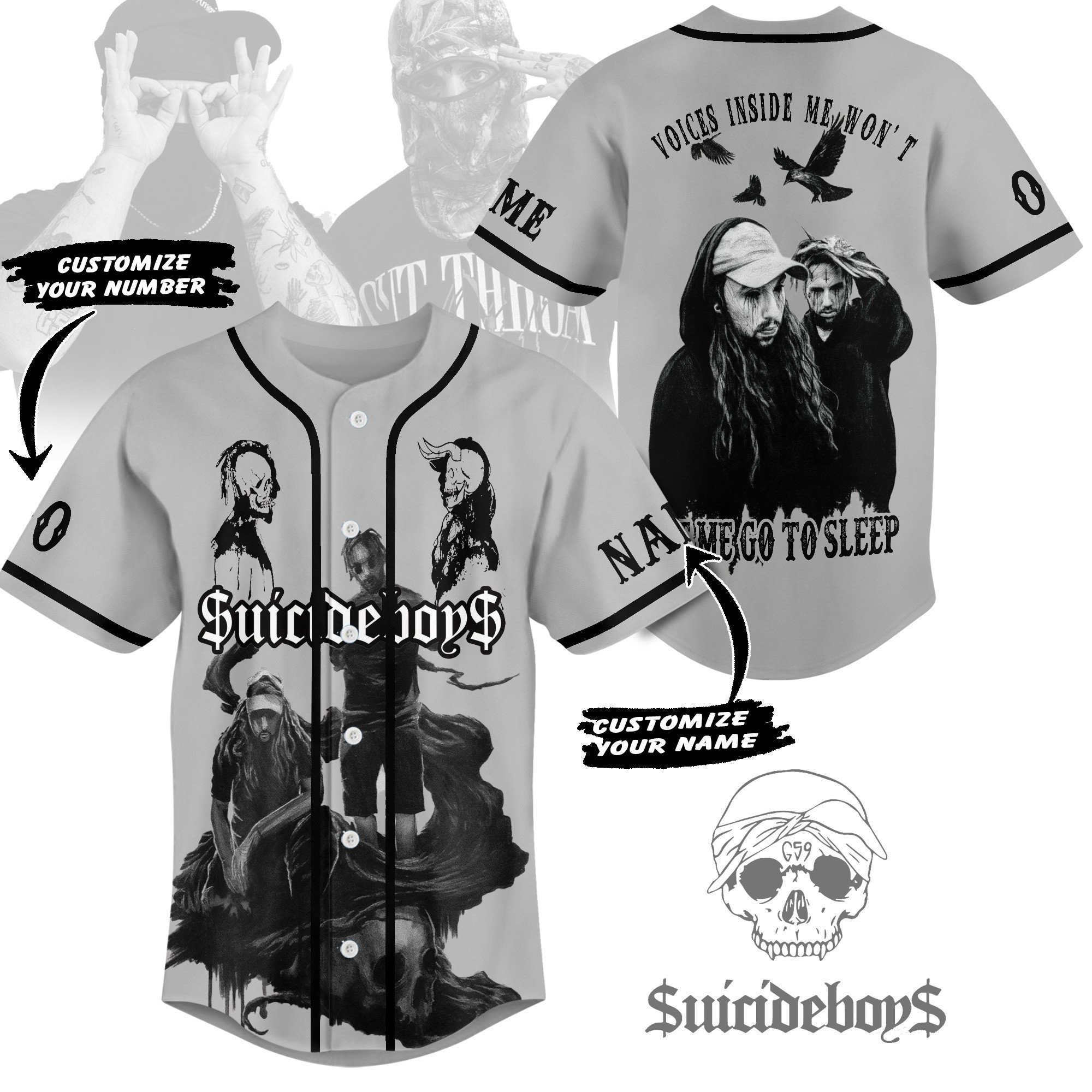 Suicideboys Baseball Jersey For Fans