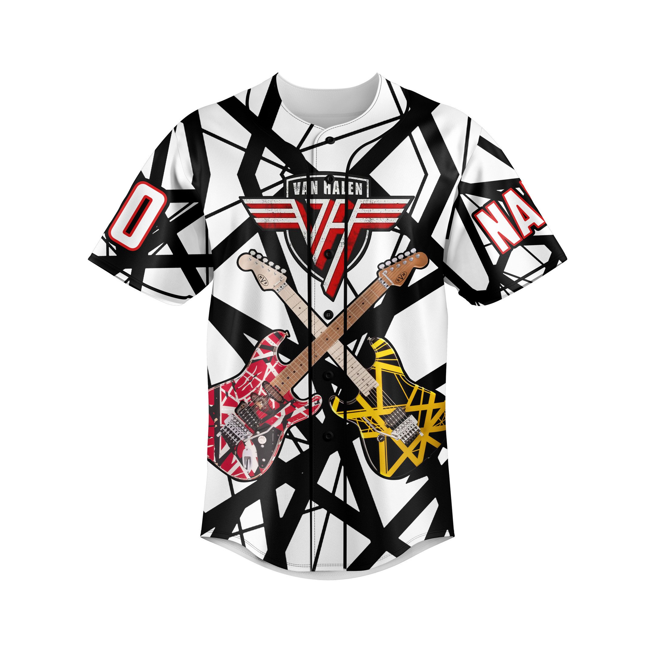 Van Halen Baseball Jersey For Fans