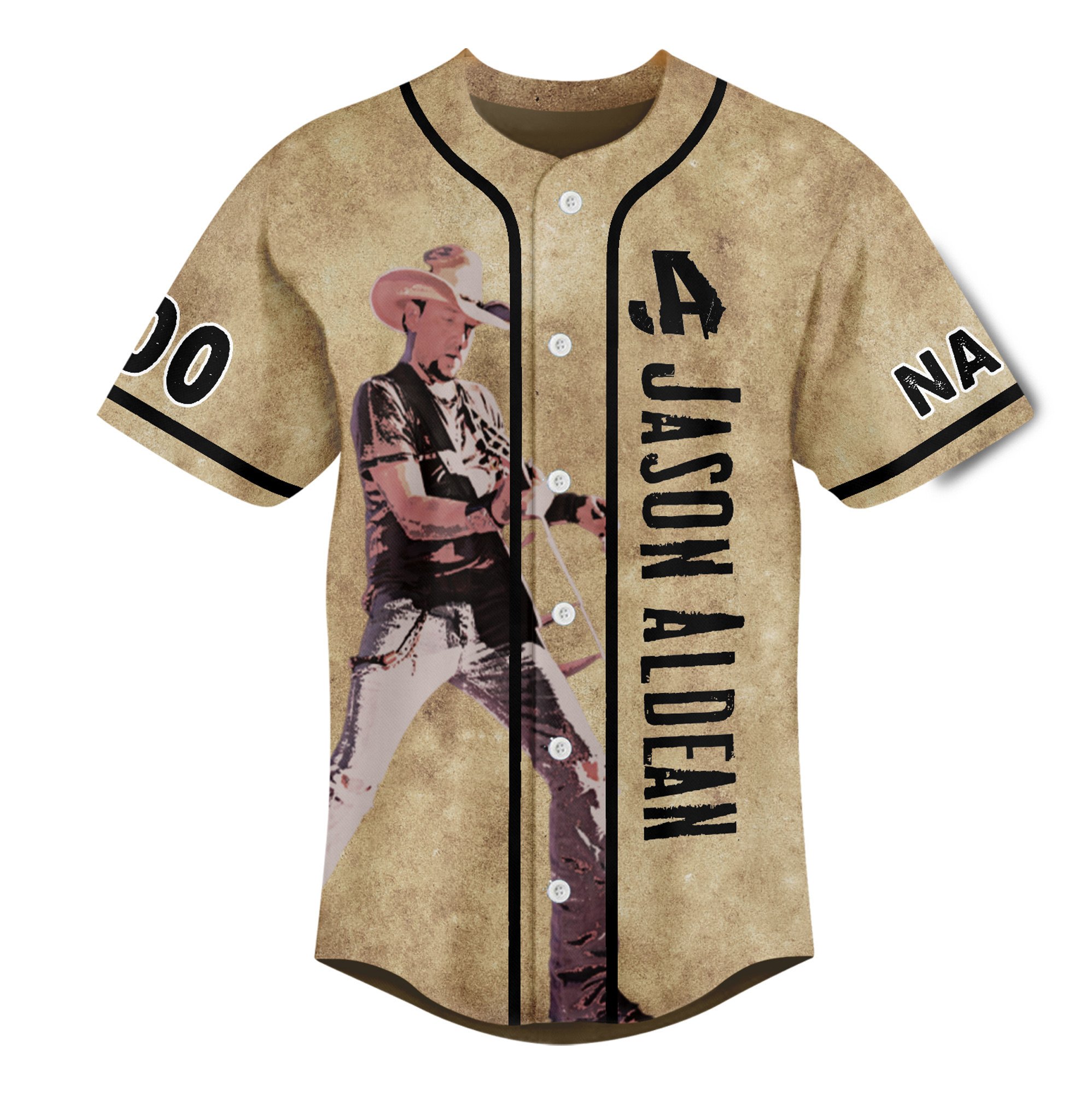 Jason Aldean Baseball Jersey For Fans