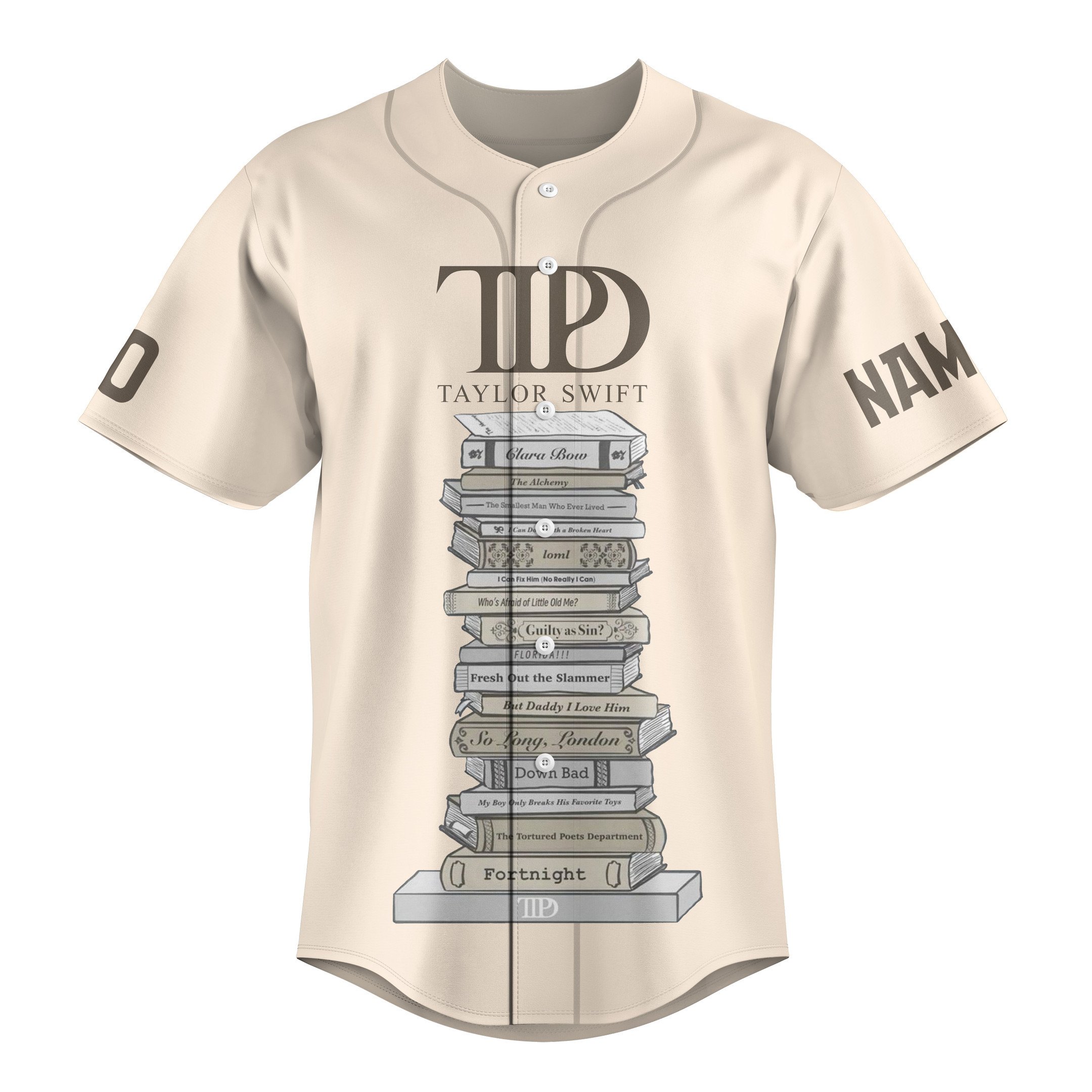 The Tortured Poets Department Baseball Jersey For Fans