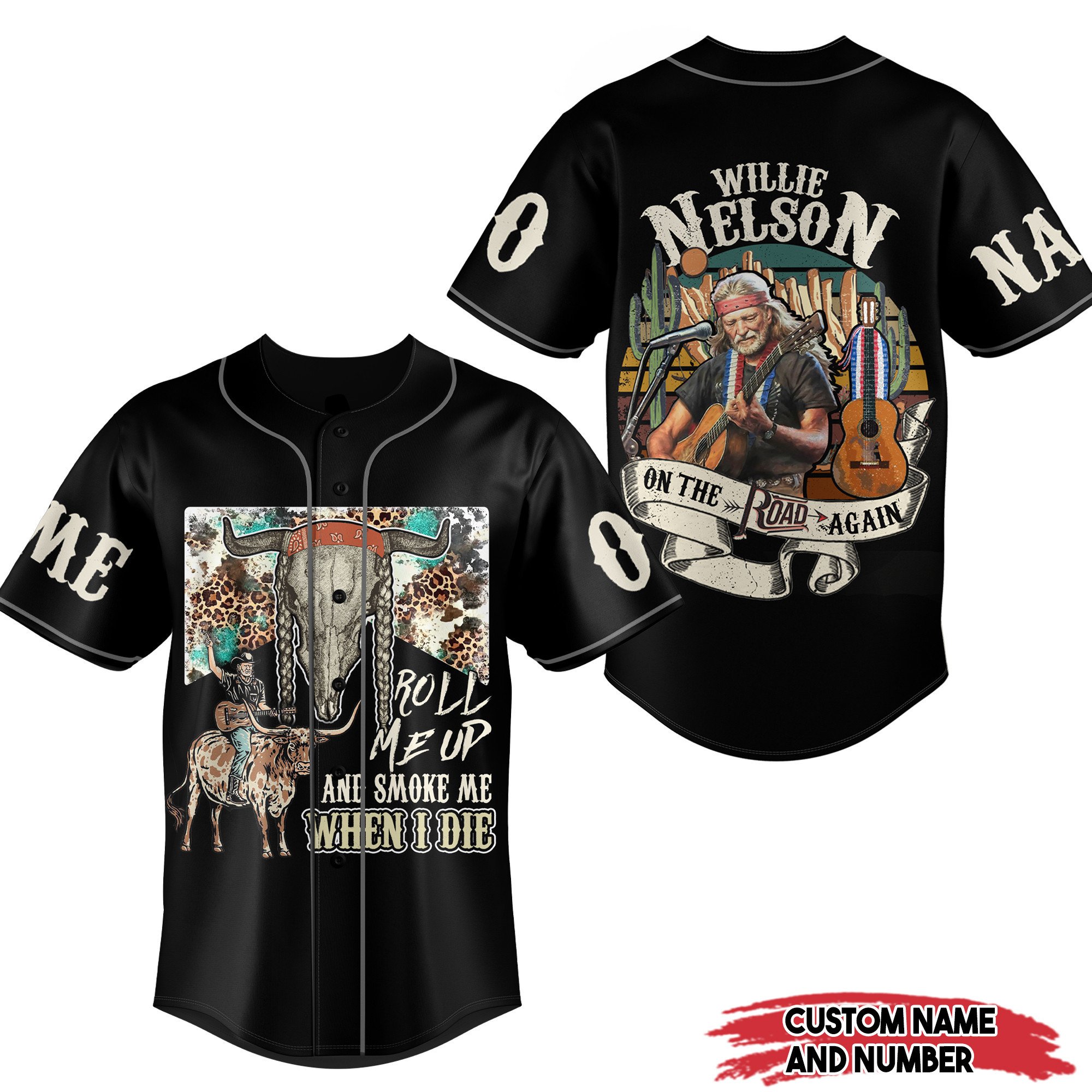 Willie Nelson Baseball Jersey For Fans
