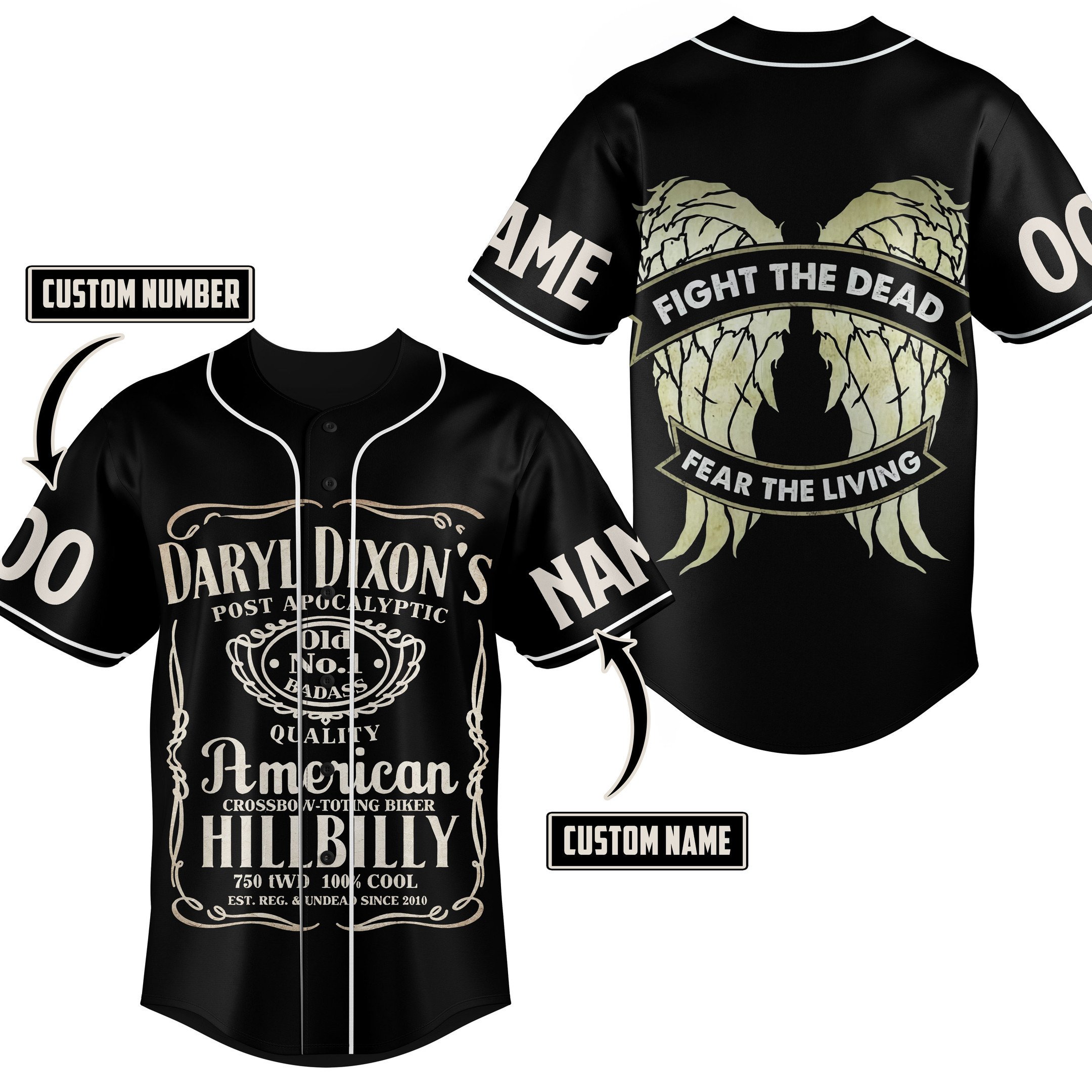 Daryl Dixon Baseball Jersey For Fans