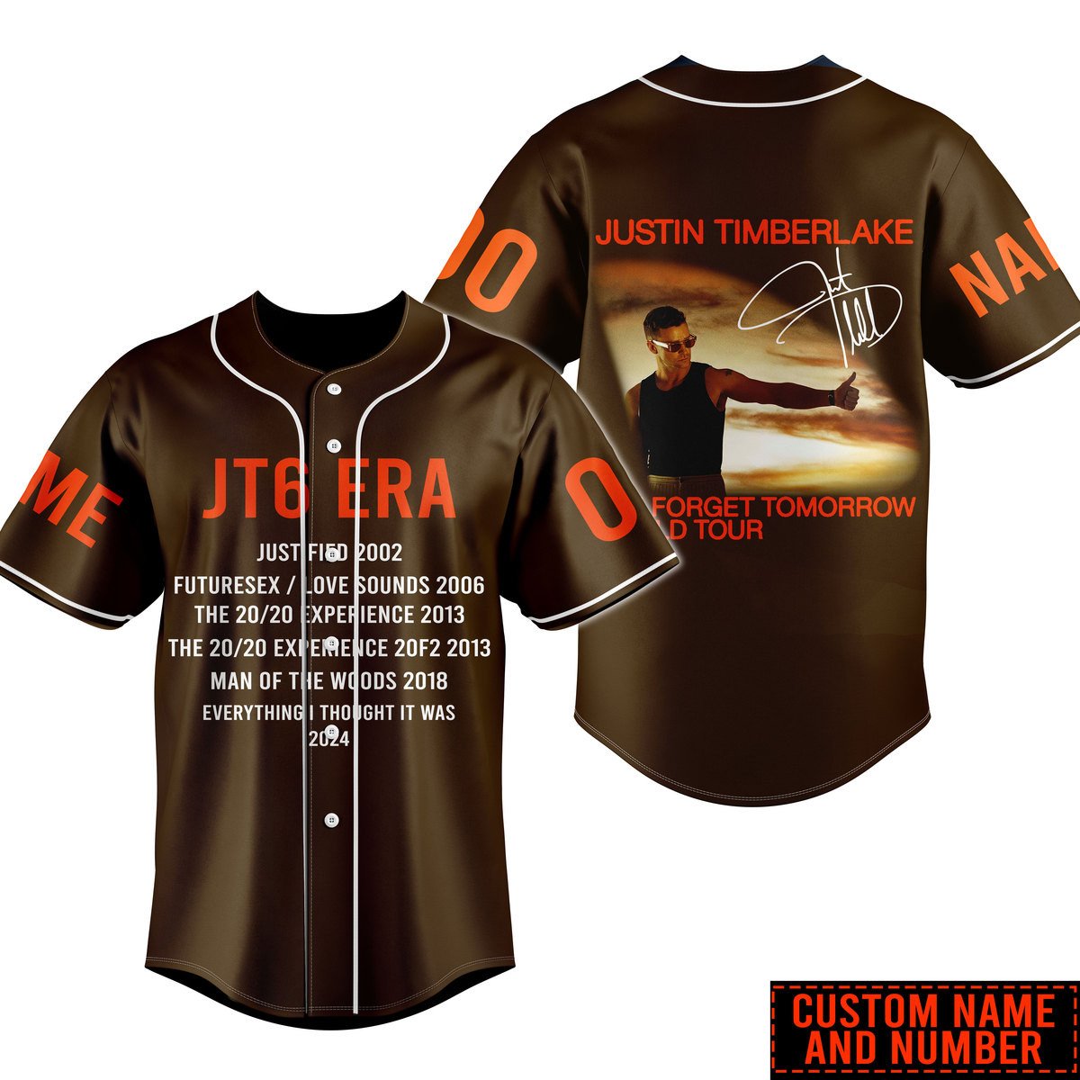 Justin Timberlake Baseball Jersey For Fans