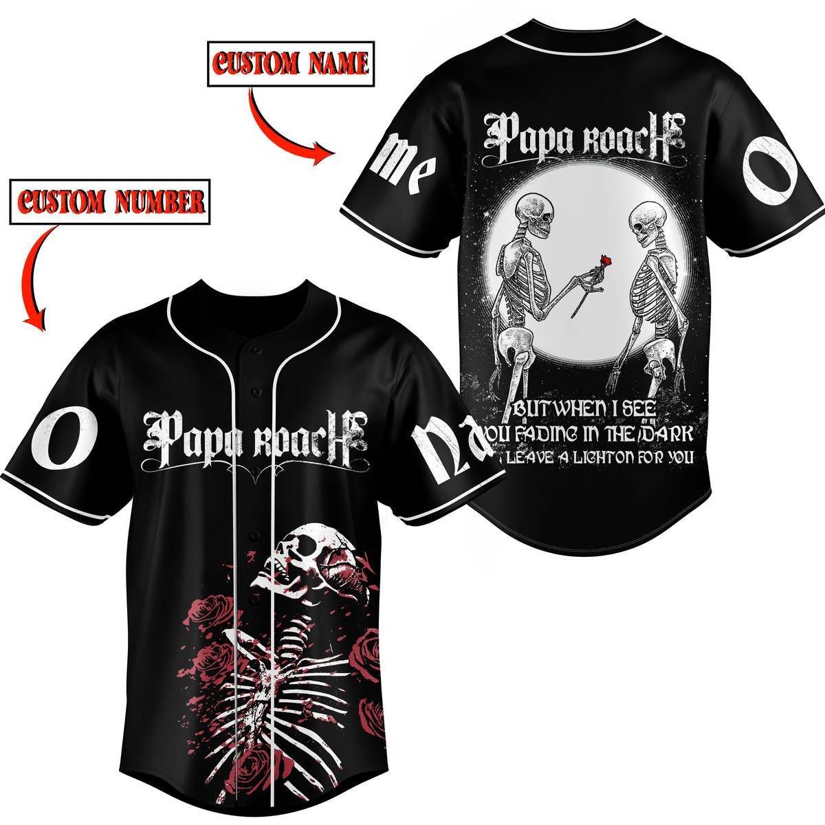 Papa Roach Baseball Jersey For Fans
