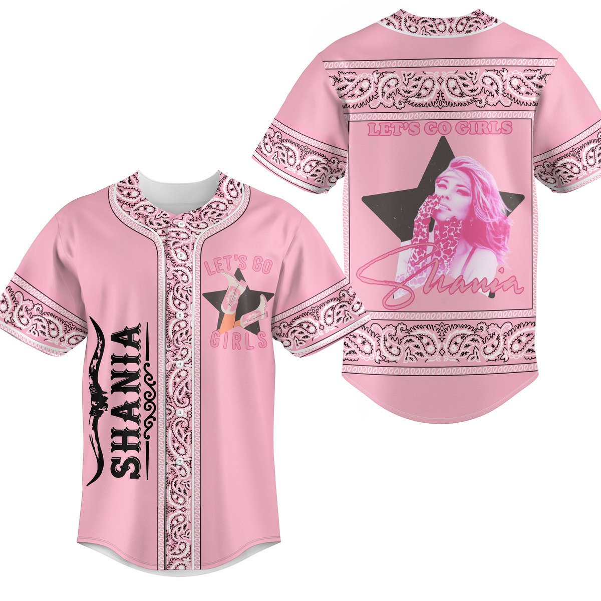 Shania Twain Baseball Jersey For Fans