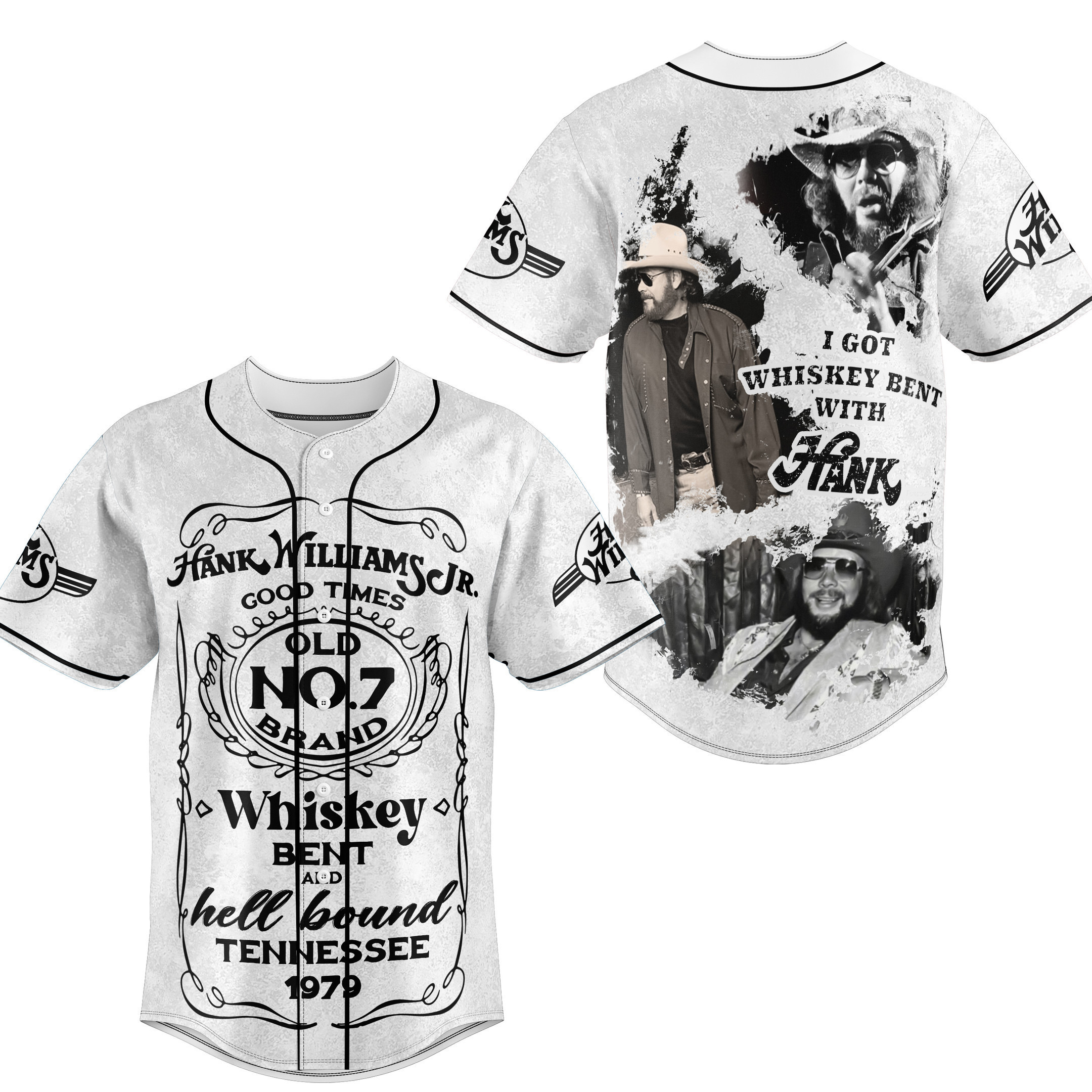 Hank Williams Jr Baseball Jersey For Fans