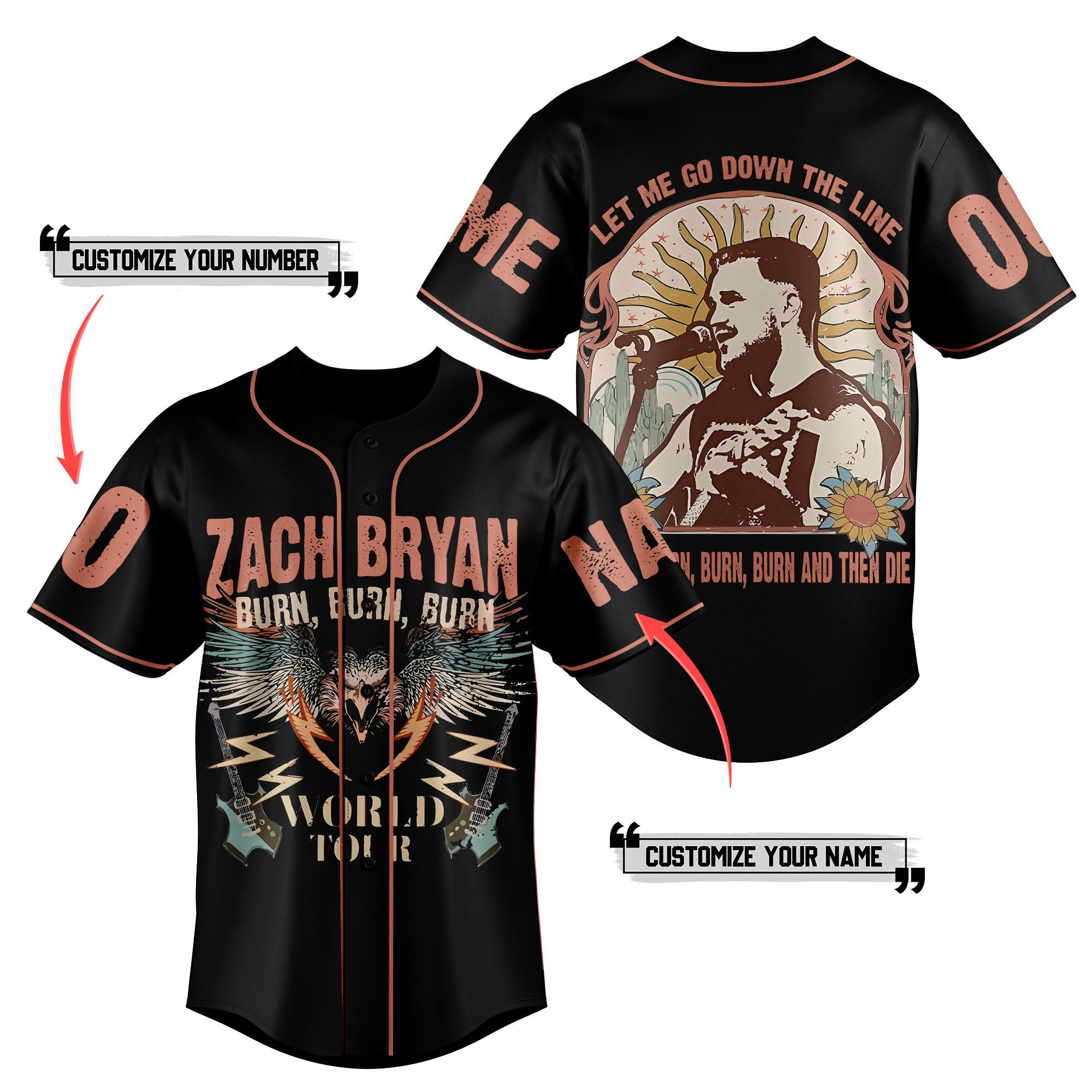 Zach Bryan Baseball Jersey For Fans