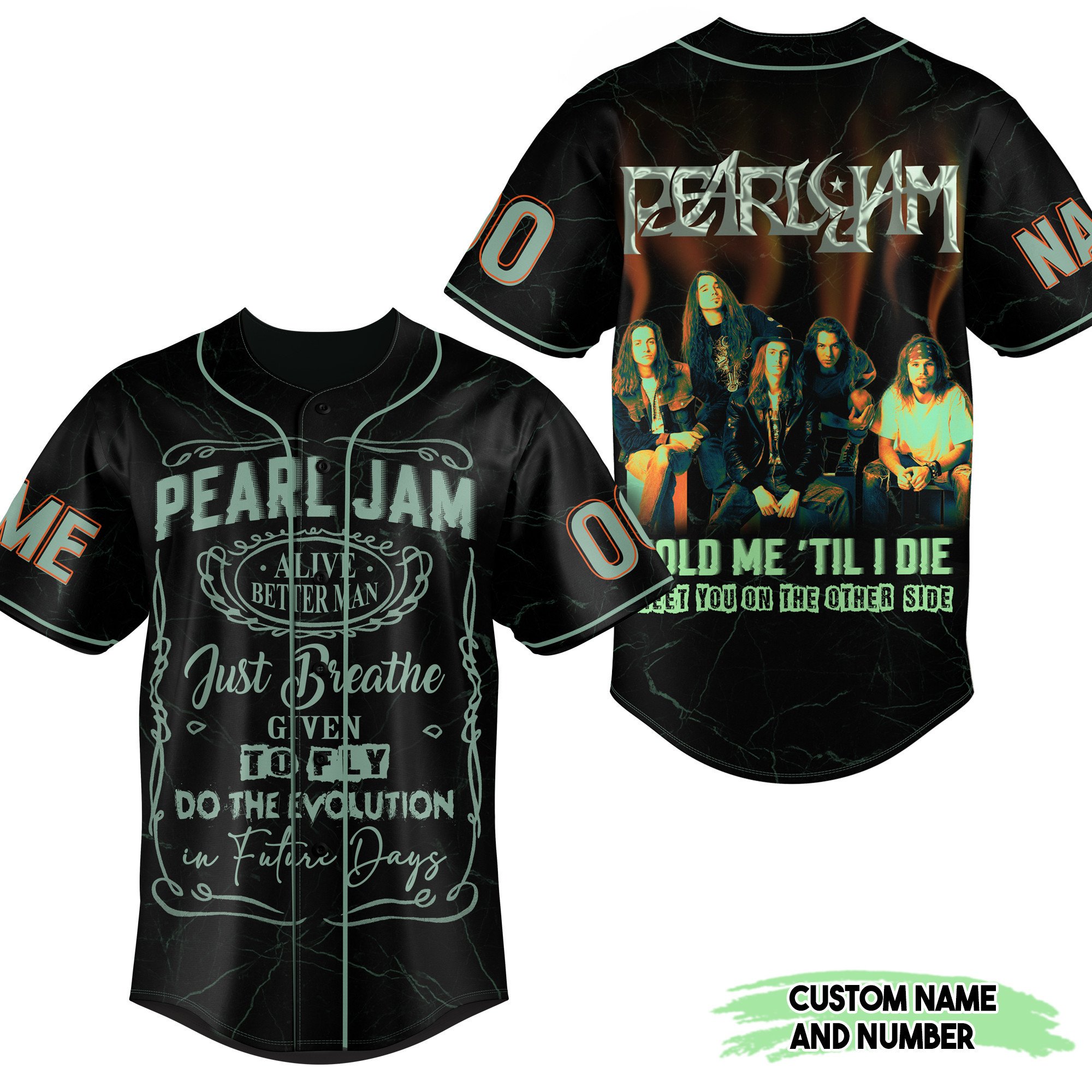 Pearl Jam Baseball Jersey For Fans