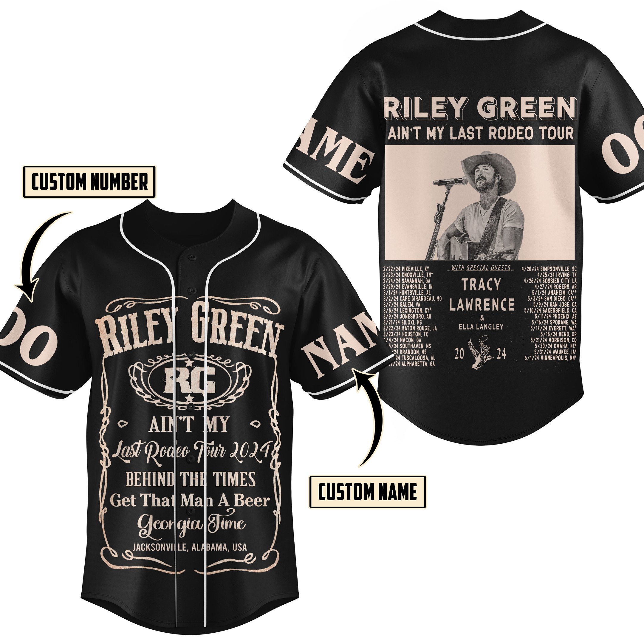 Riley Green Baseball Jersey For Fans