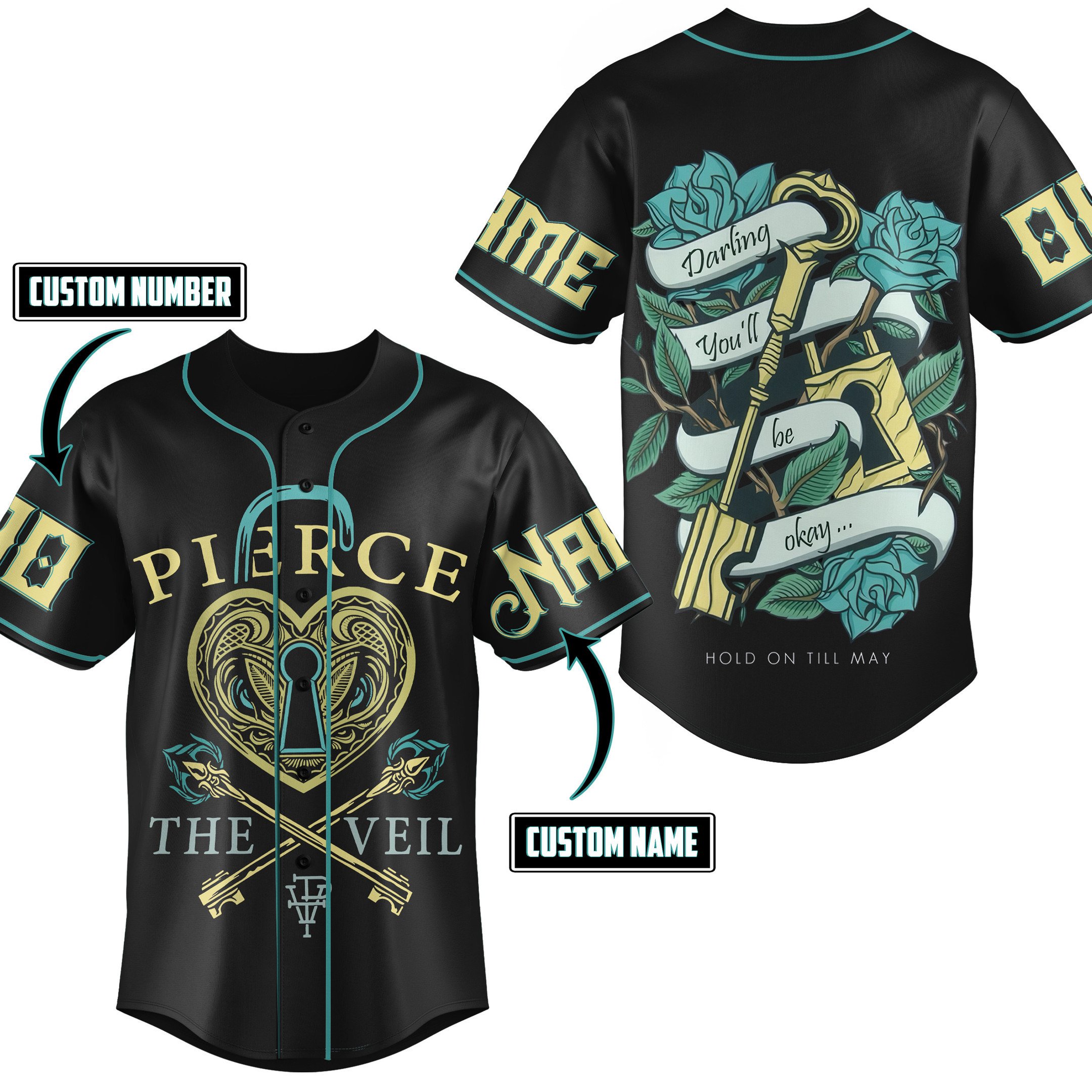Pierce The Veil Baseball Jersey For Fans