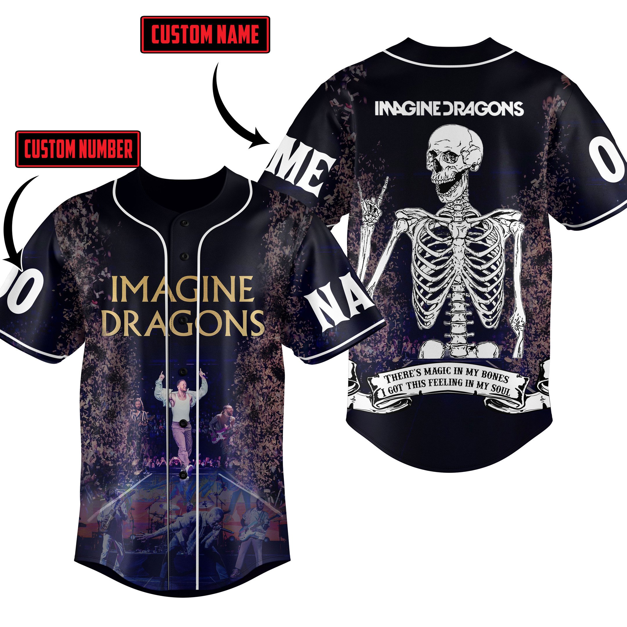 Imagine Dragons Baseball Jersey For Fans