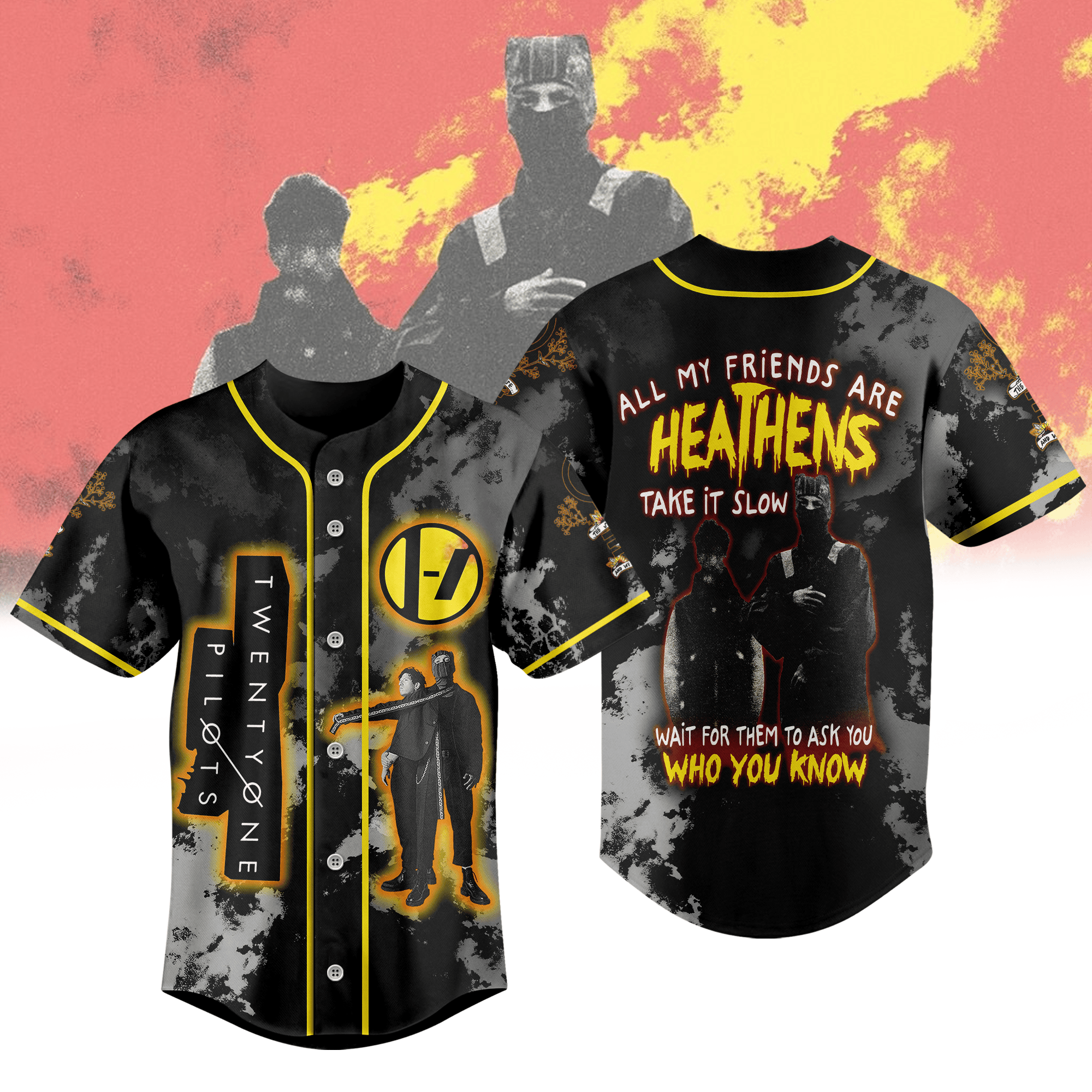 Heathens Twenty One Pilots Baseball Jersey For Fans
