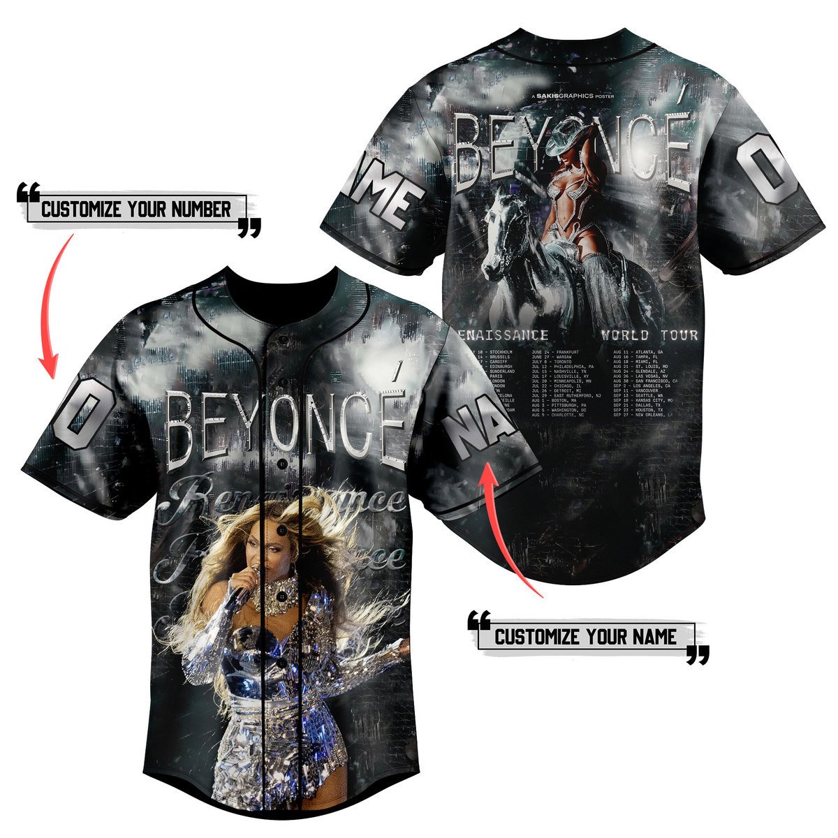 Beyonce Baseball Jersey For Fans