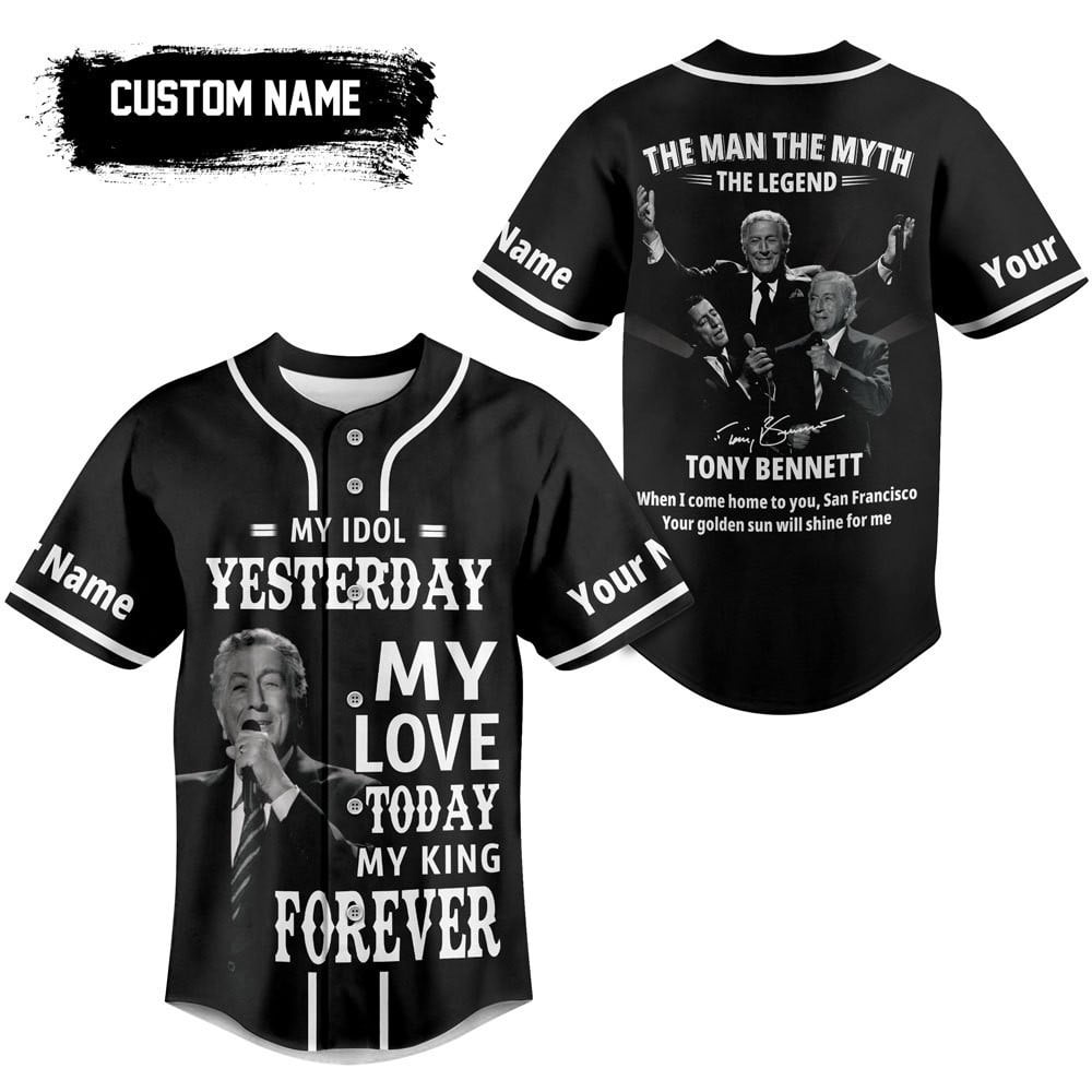 Tony Bennett Baseball Jersey For Fans