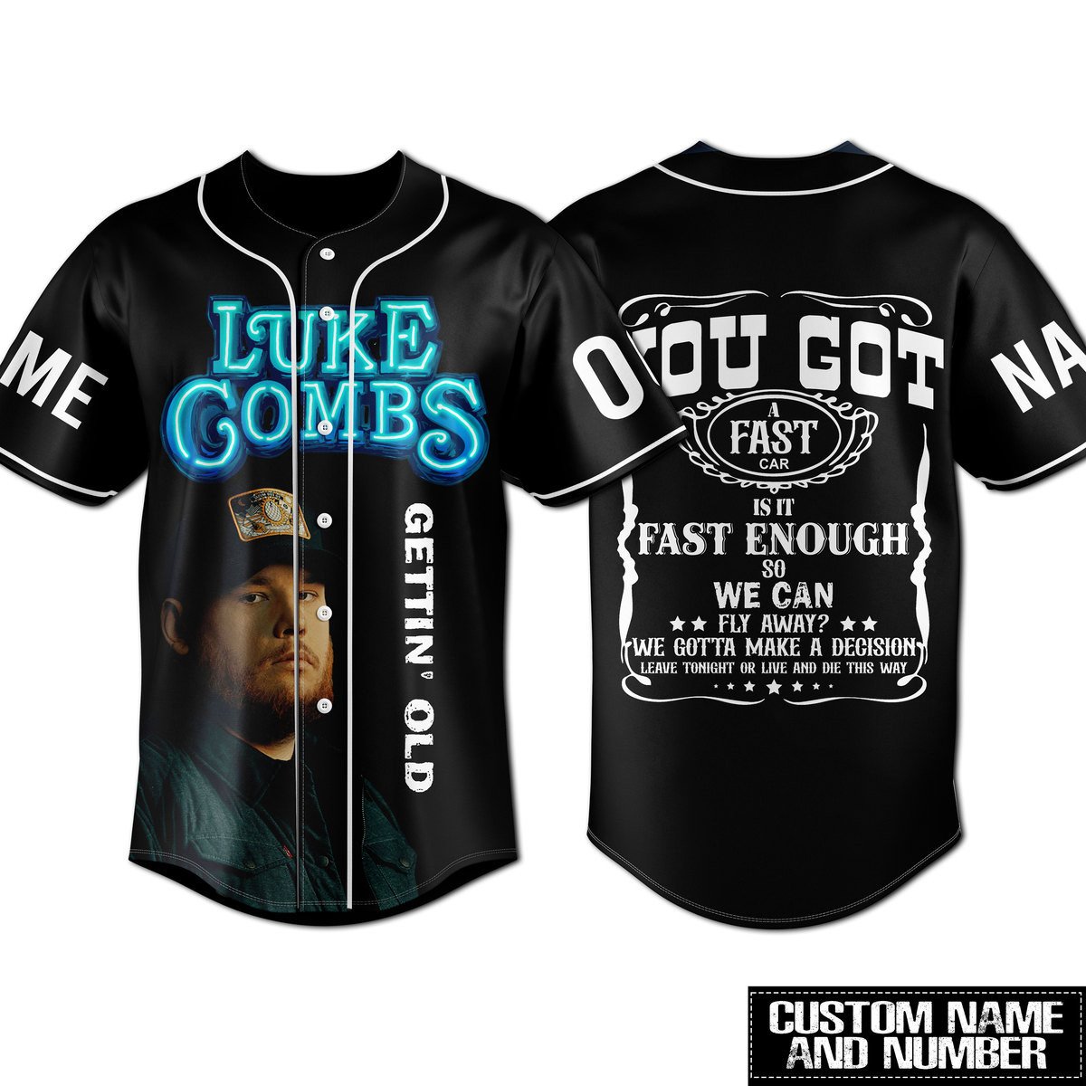 Luke Combs Baseball Jersey For Fans
