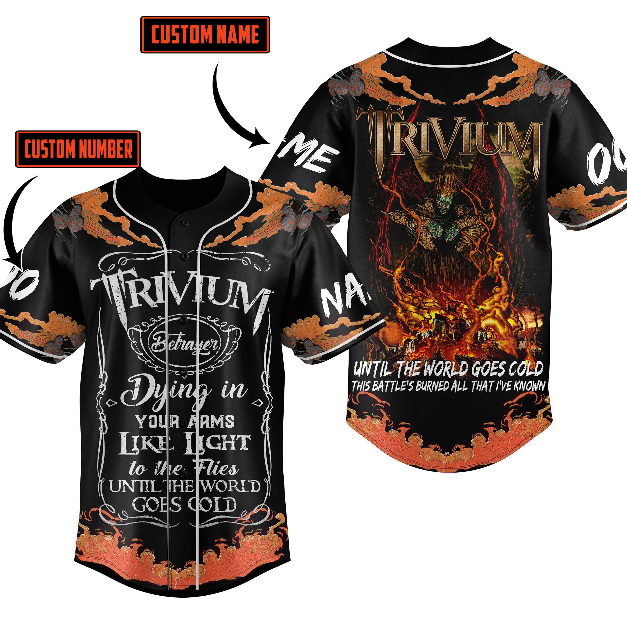 Trivium Baseball Jersey For Fans