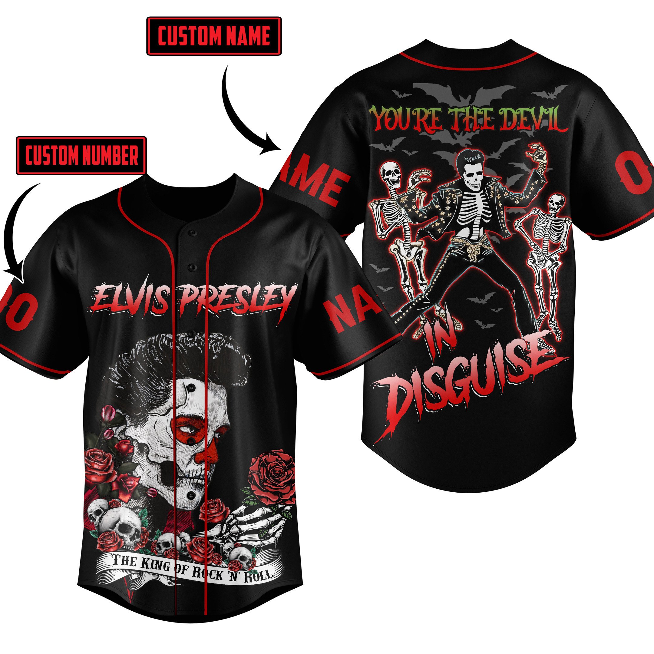 Elvis Presley Baseball Jersey For Fans